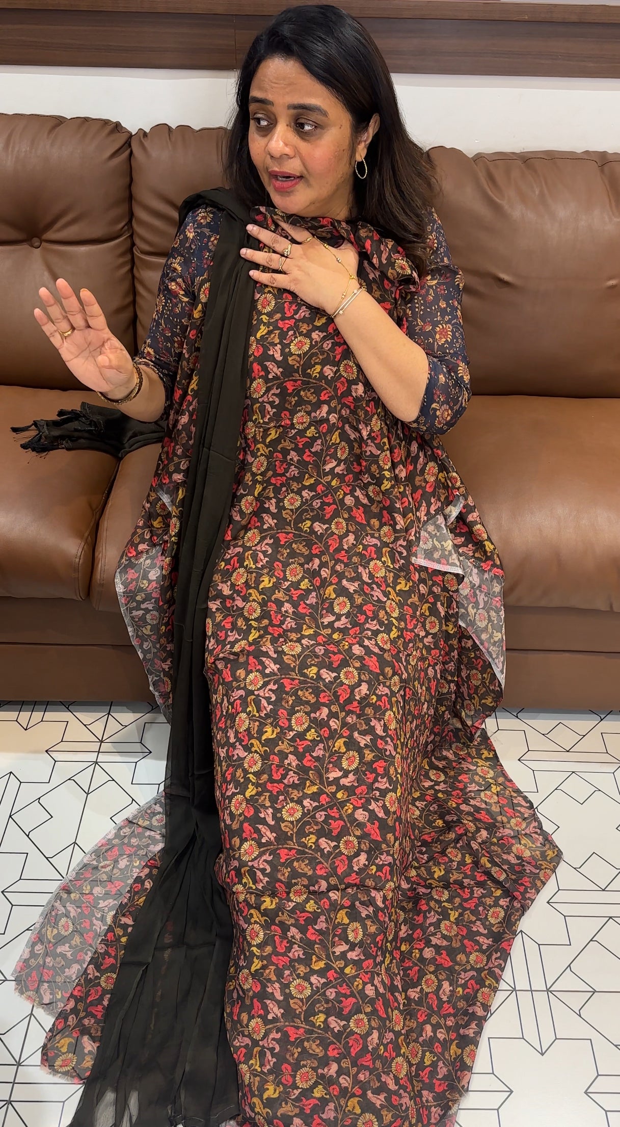 PRINTED UNSTITCHED UNSTITCHED SALWAR SUITS - IHA 26475