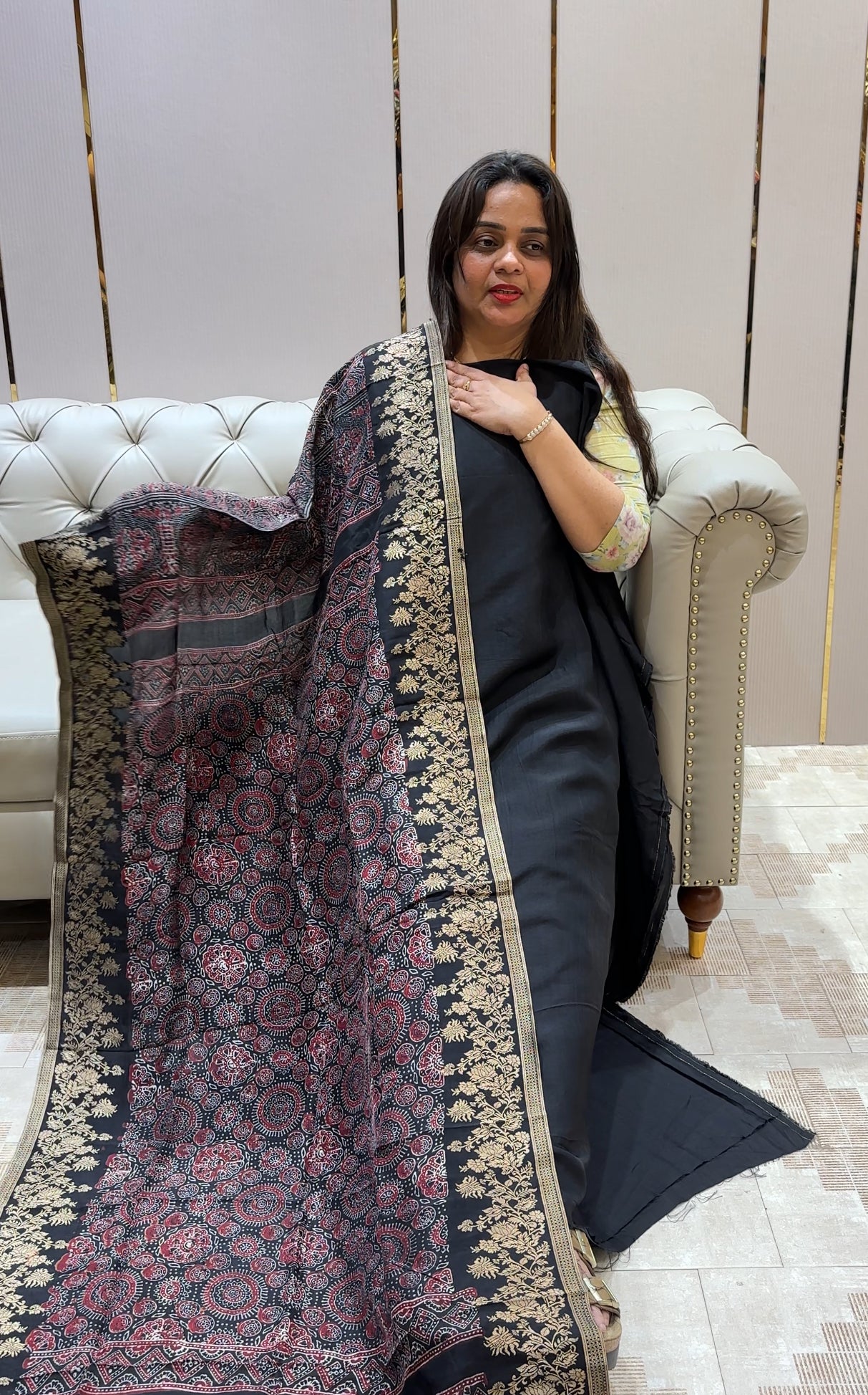 VISCOSE DOLA UNSTITCHED SALWAR SUITS - IHA 21433