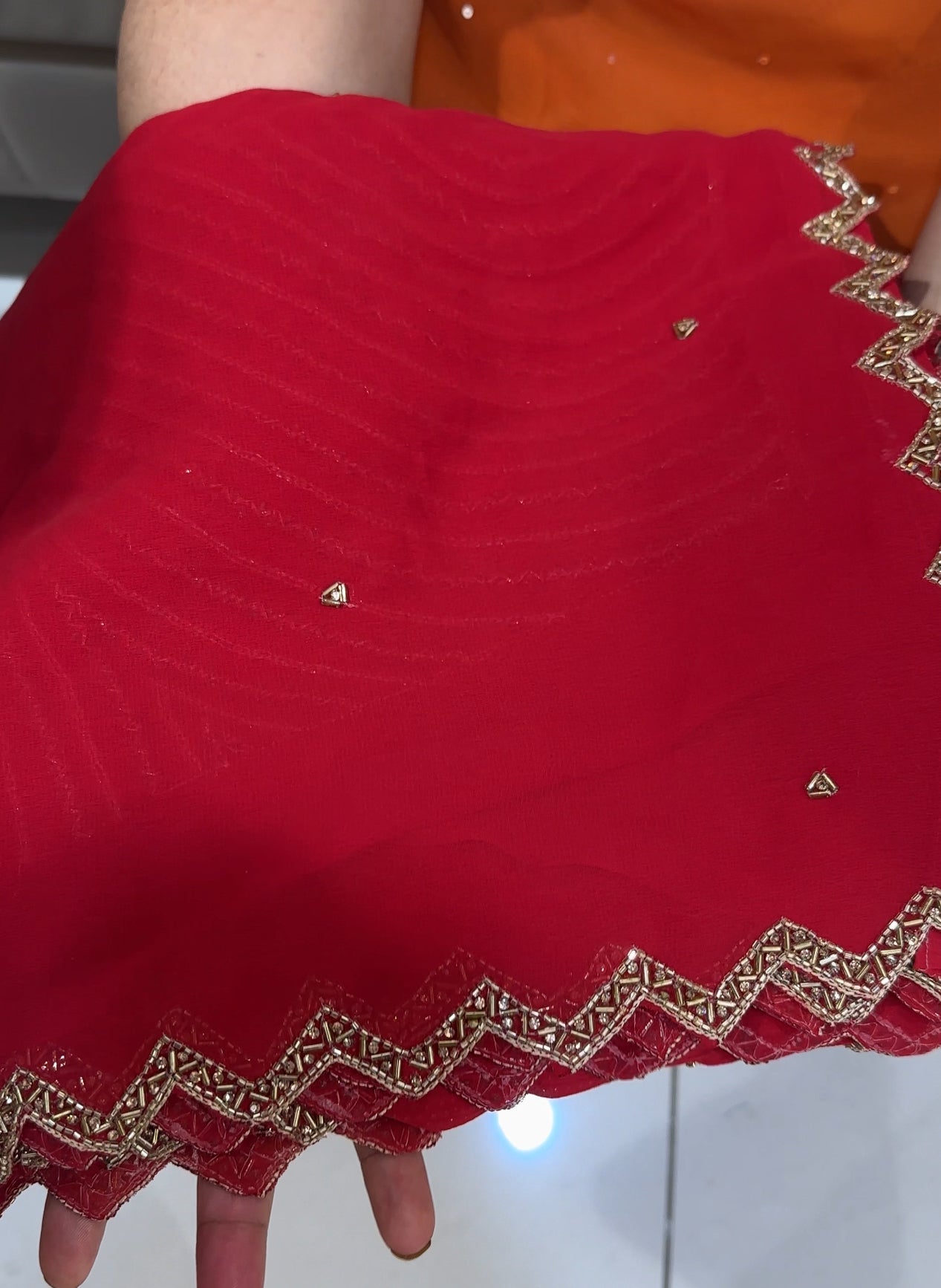HAND WORKED SAREES - IHA 24587