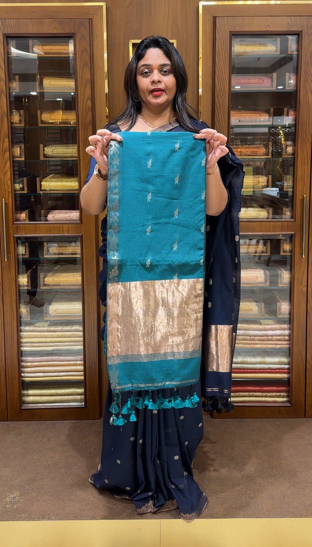 KHADDI COTTON SAREES - IHA 24143