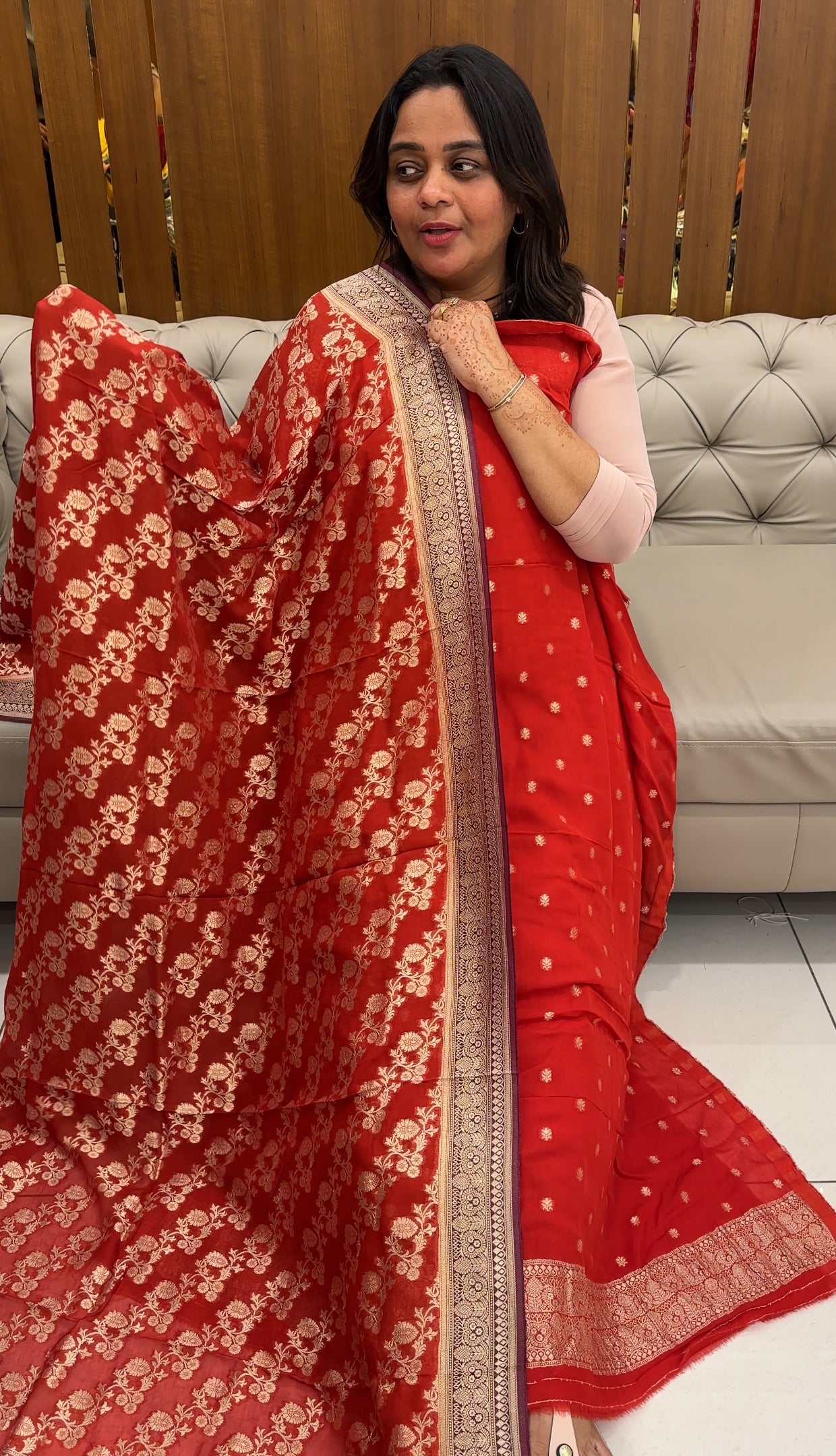 VISCOSE BANARASI UNSTITCHED SALWAR SUITS - IHA 27481