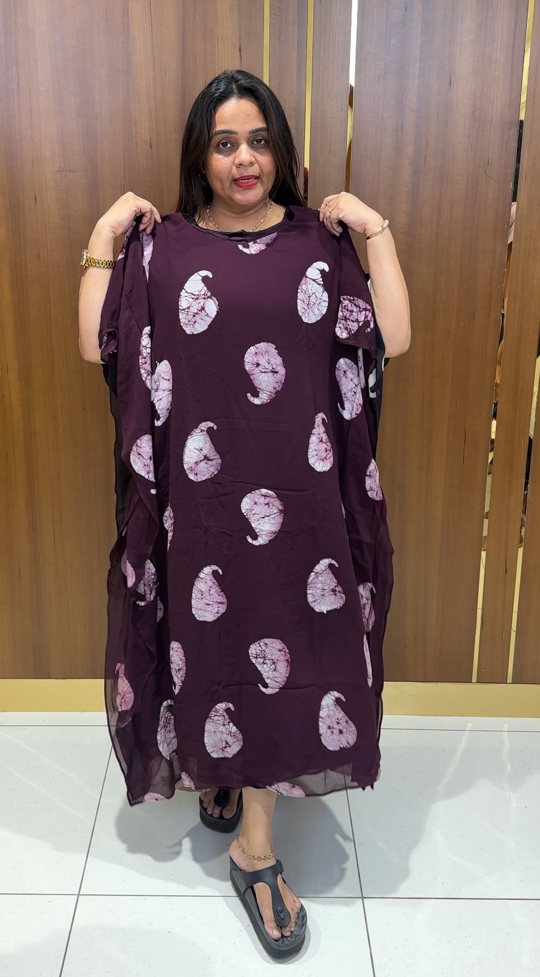 IHA'S IN-HOUSE GEORGETTE KAFTAN - IHA 22785