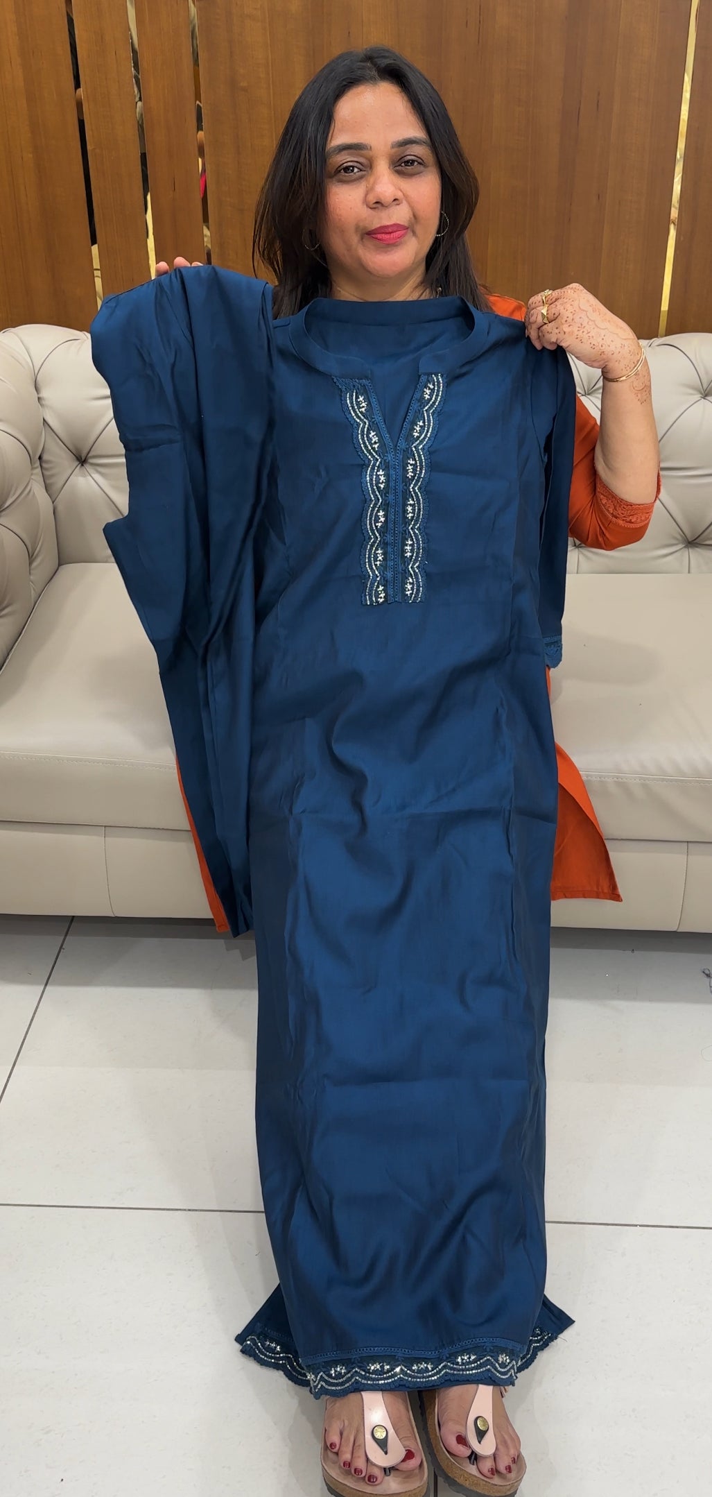 IHA'S IN-HOUSE SEMI SILK TOP AND BOTTOM - IHA 27500