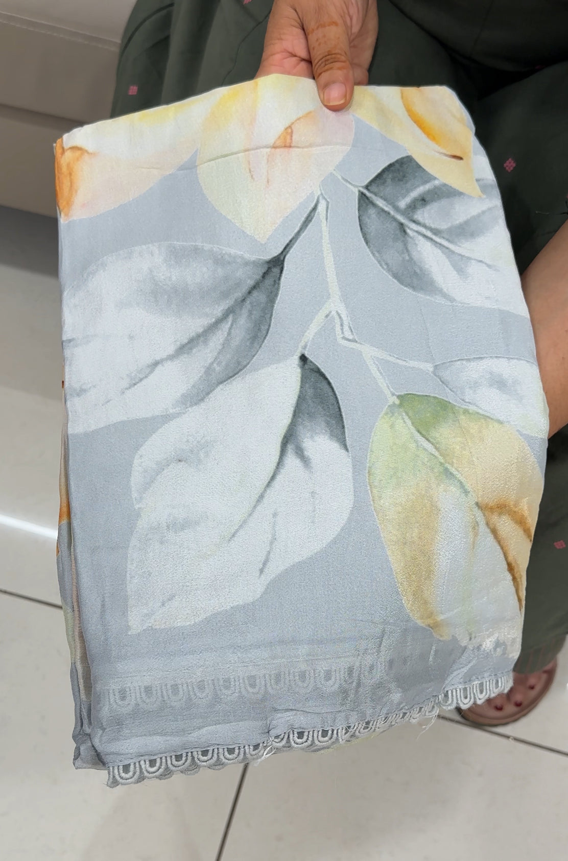 PRINTED CRAPE SILK SAREES - IHA 27592