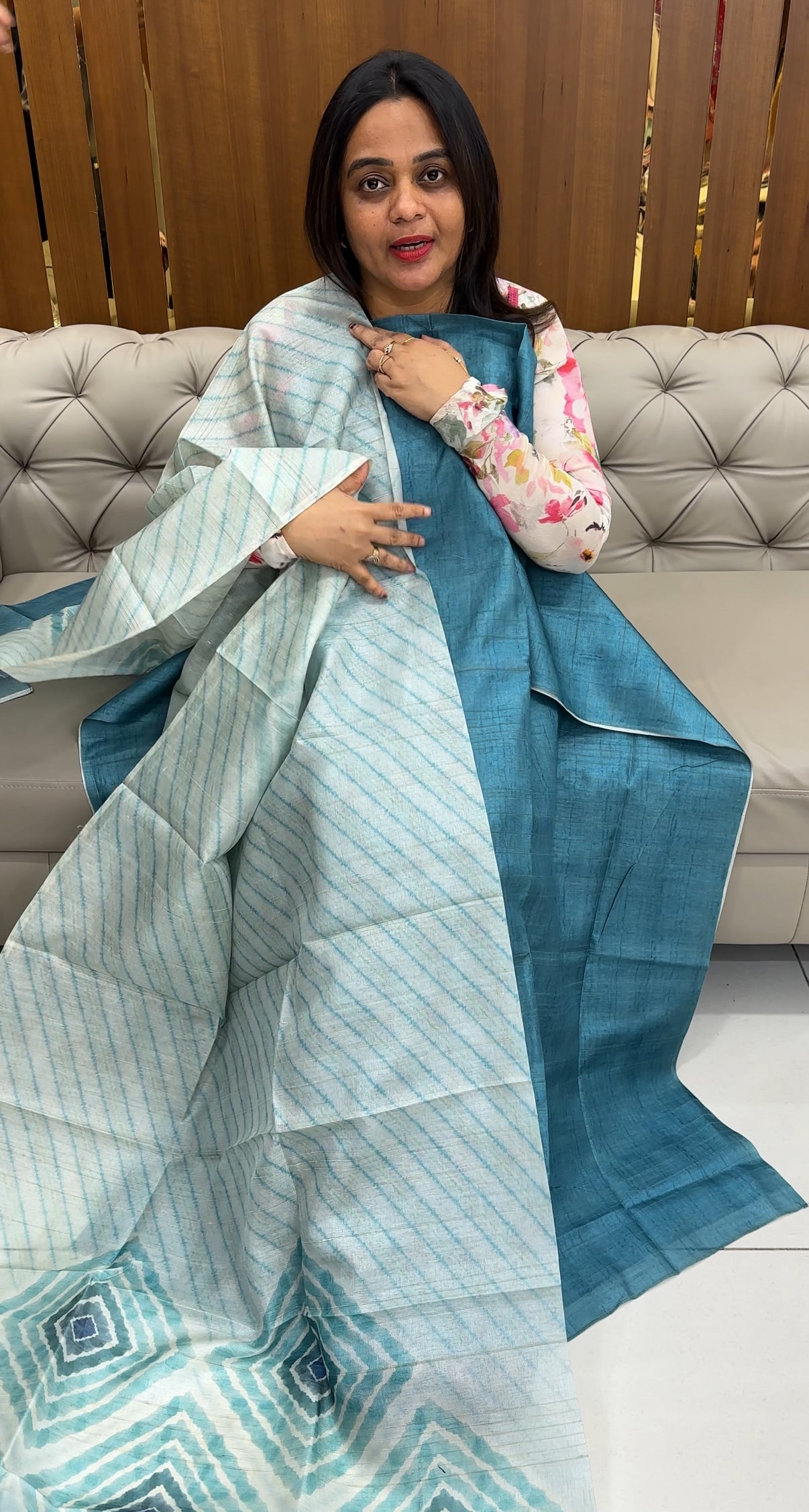 SEMI TUSSUR UNSTITCHED SALWAR SUITS - IHA 26080