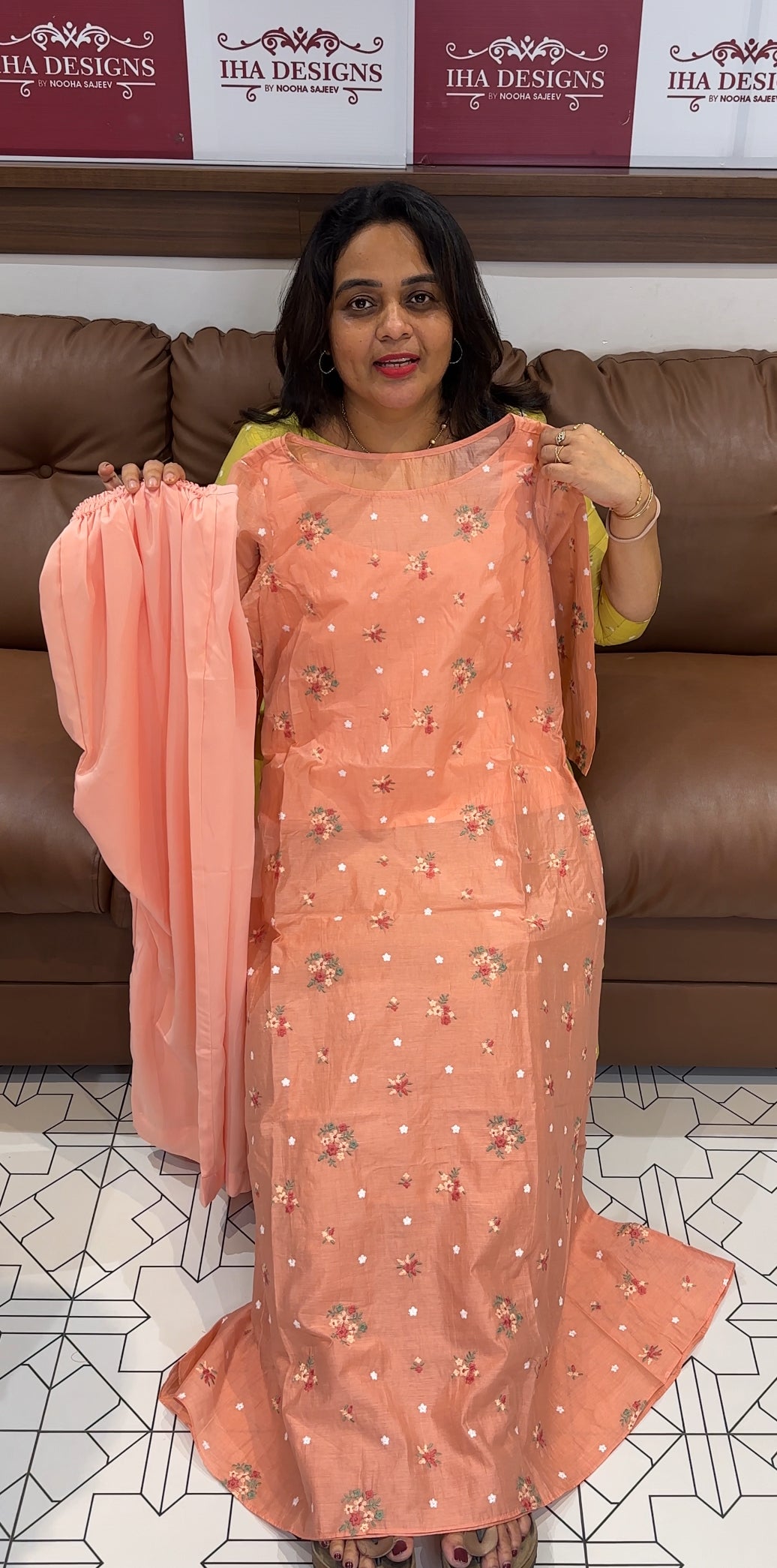 IHA'S IN-HOUSE MALAI CHANDERI CO-ORDS SETS - IHA 26843