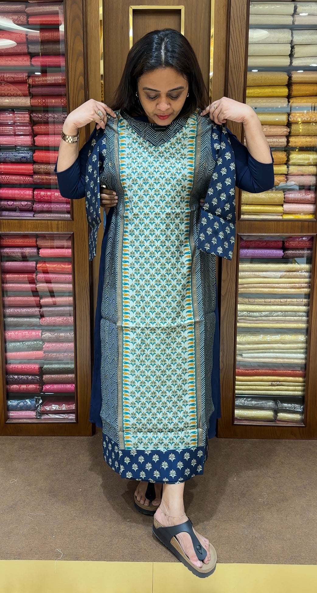 PRINTED LONG TOPS - IHA 23614