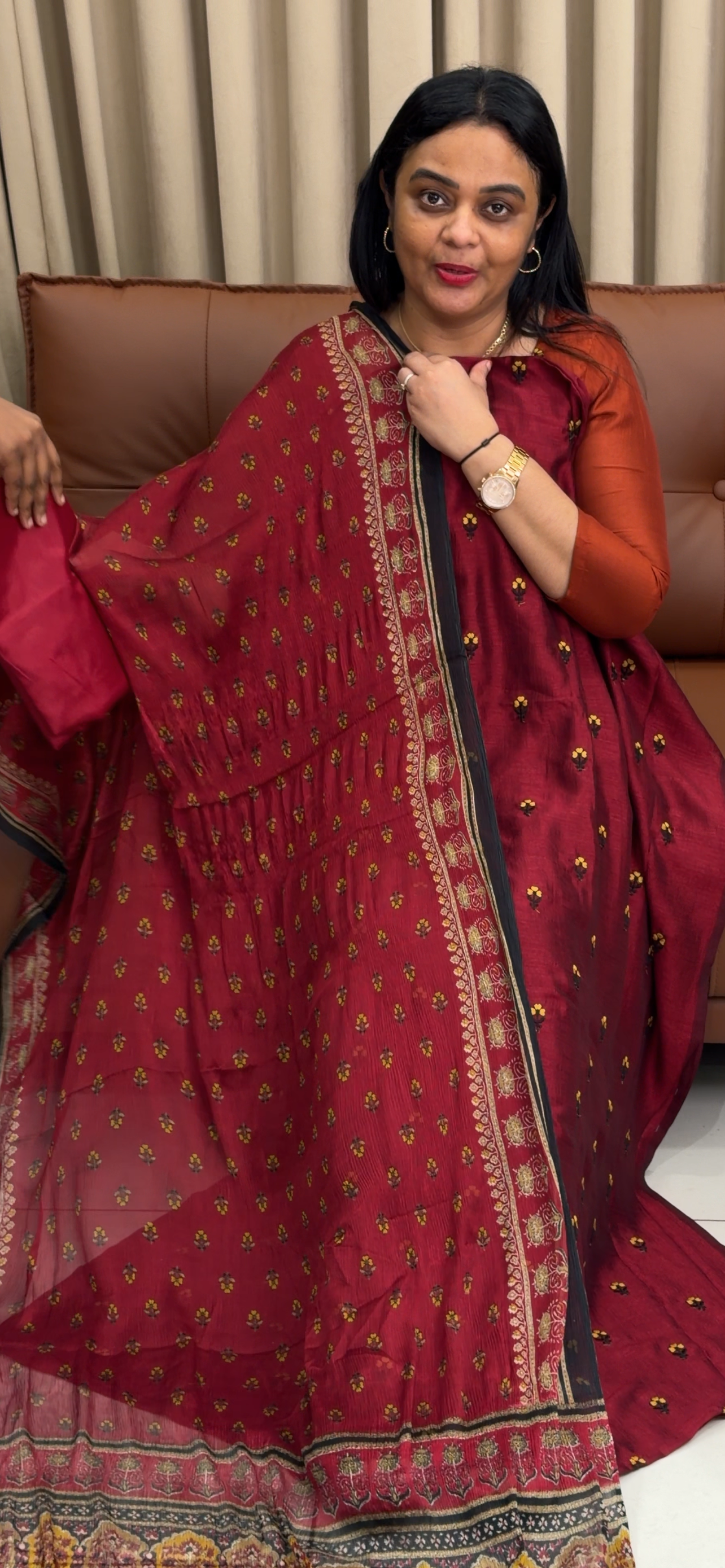 SEMI RAW SILK UNSTITCHED SALWAR SUITS - IHA 34320