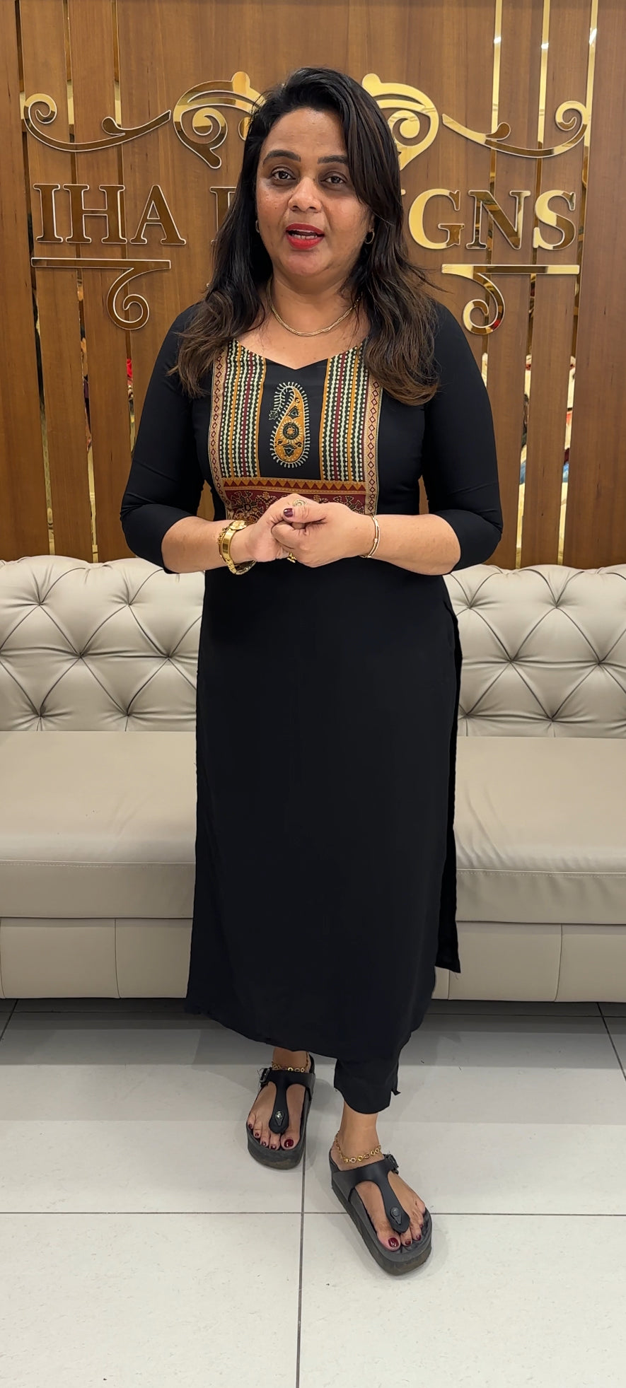 IHA'S IN-HOUSE RAYON KURTI'S MATERIAL - IHA 28829