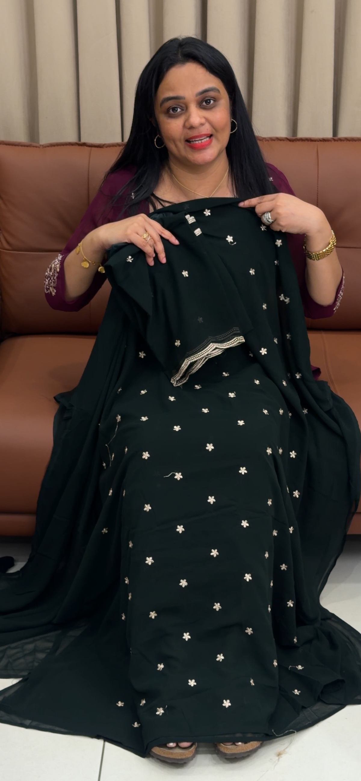 FAUX GEORGETTE UNSTITCHED SALWAR SUITS - IHA 35797