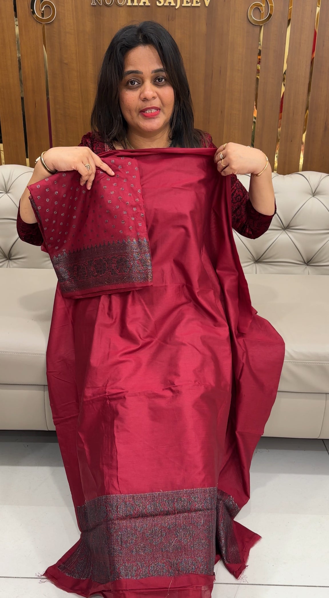 BANARASI UNSTITECHED SALWAR SUITS - IHA 25955