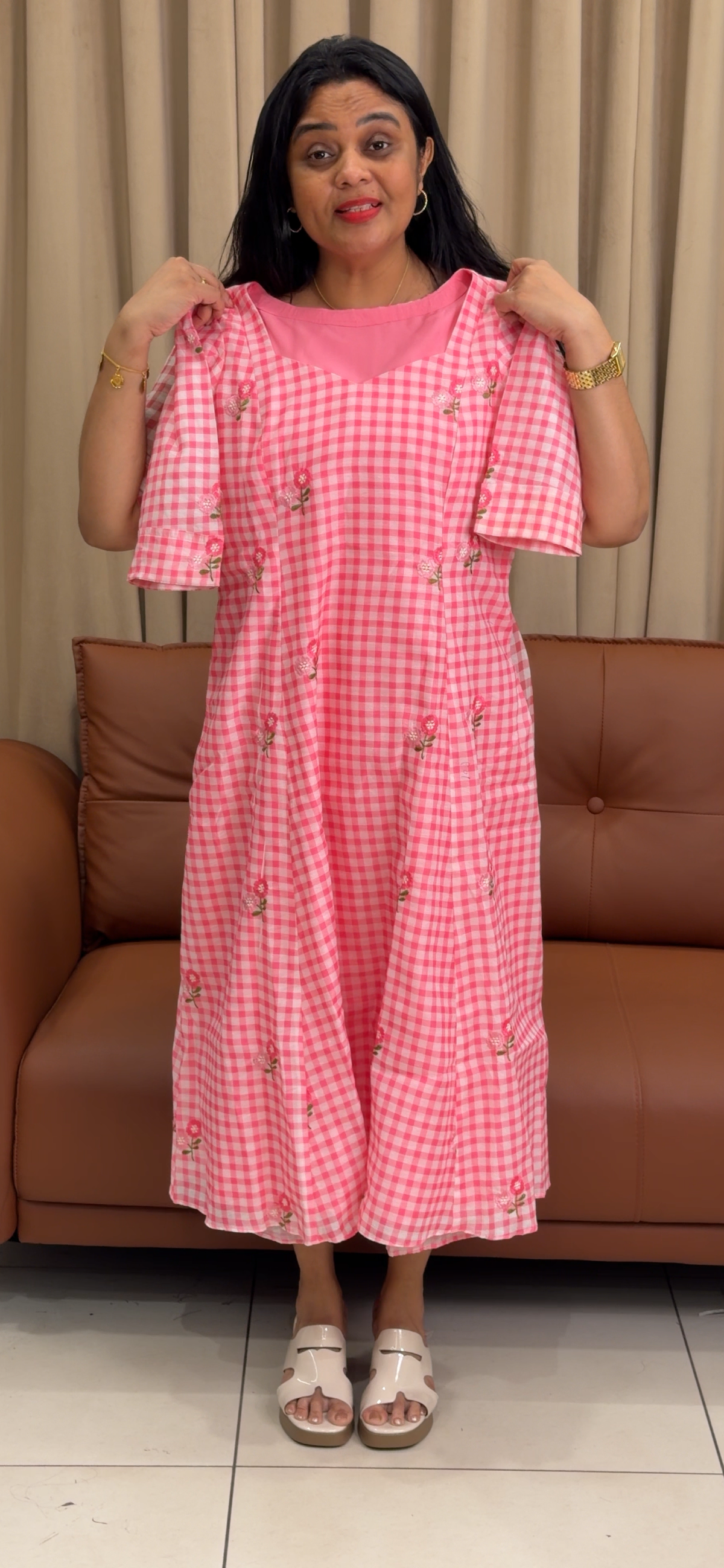 IHA'S IN-HOUSE ALINE FROCKS - IHA 35741