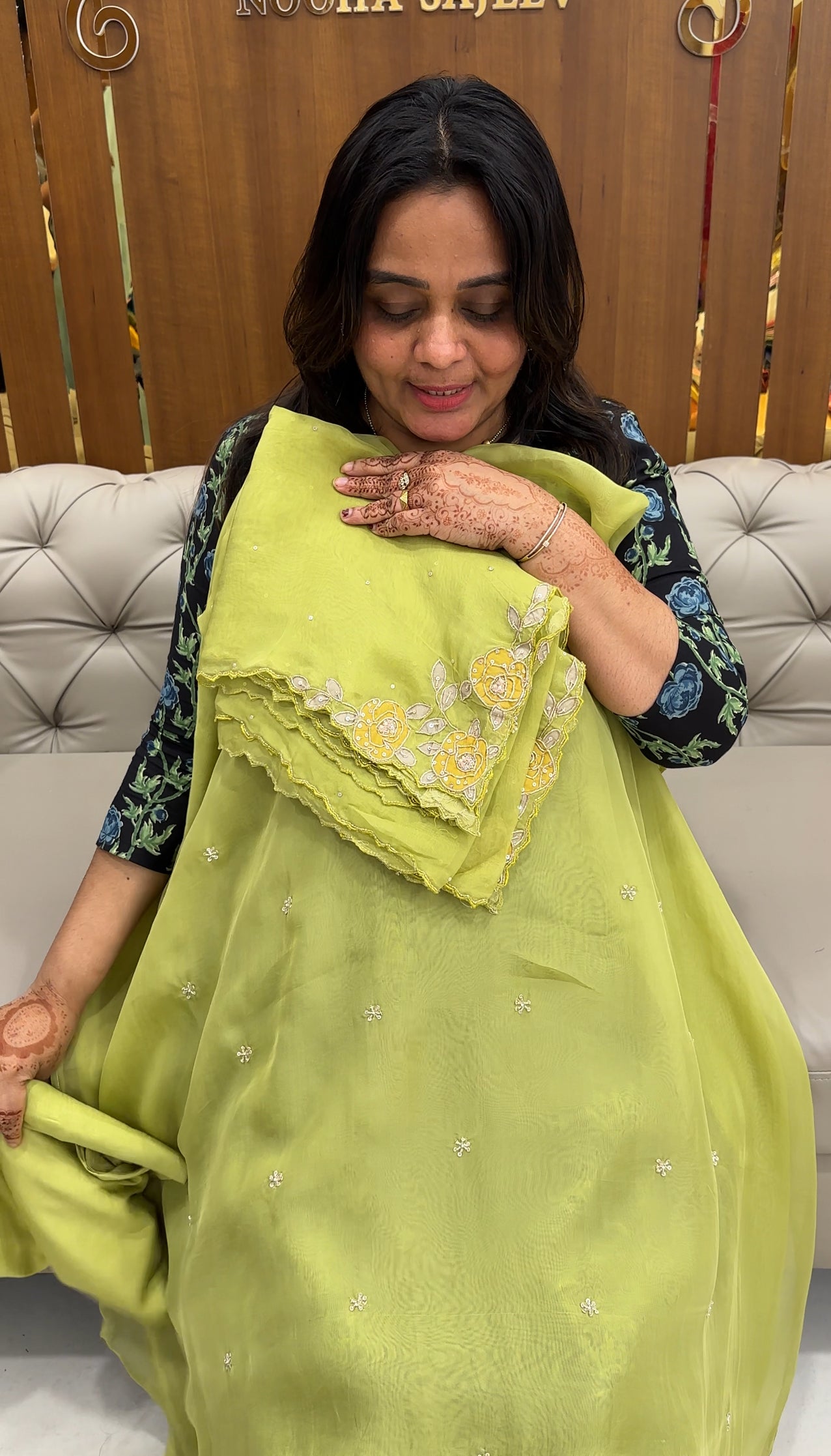 VISCOSE ORGANSA UNSTITCHED SALWAR SUITS - IHA 27442