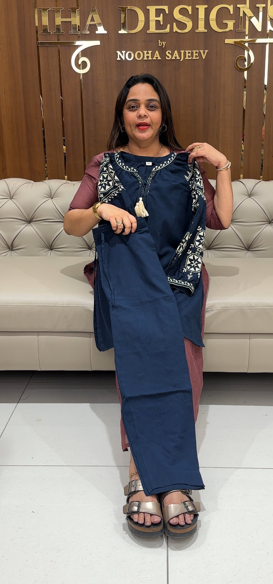 COTTON LINEN SHORT CO-ORDS SETS - IHA 24076