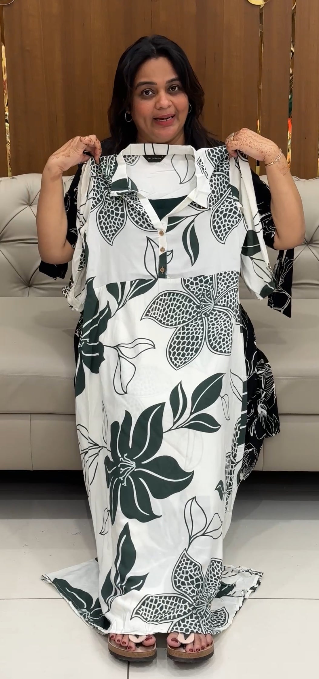 IHA'S IN-HOUSE PRINTED RAYON TOPS - IHA 27421