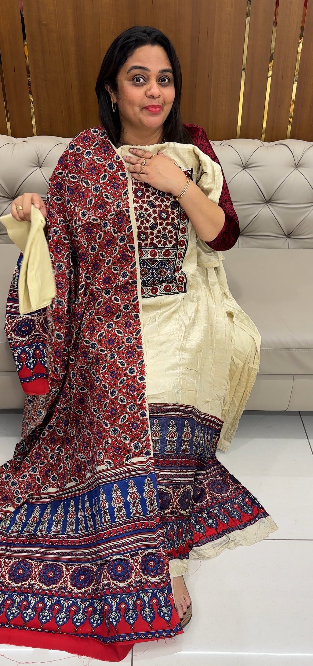 VELVET UNSTITCHED SALWAR SUITS - IHA 26382