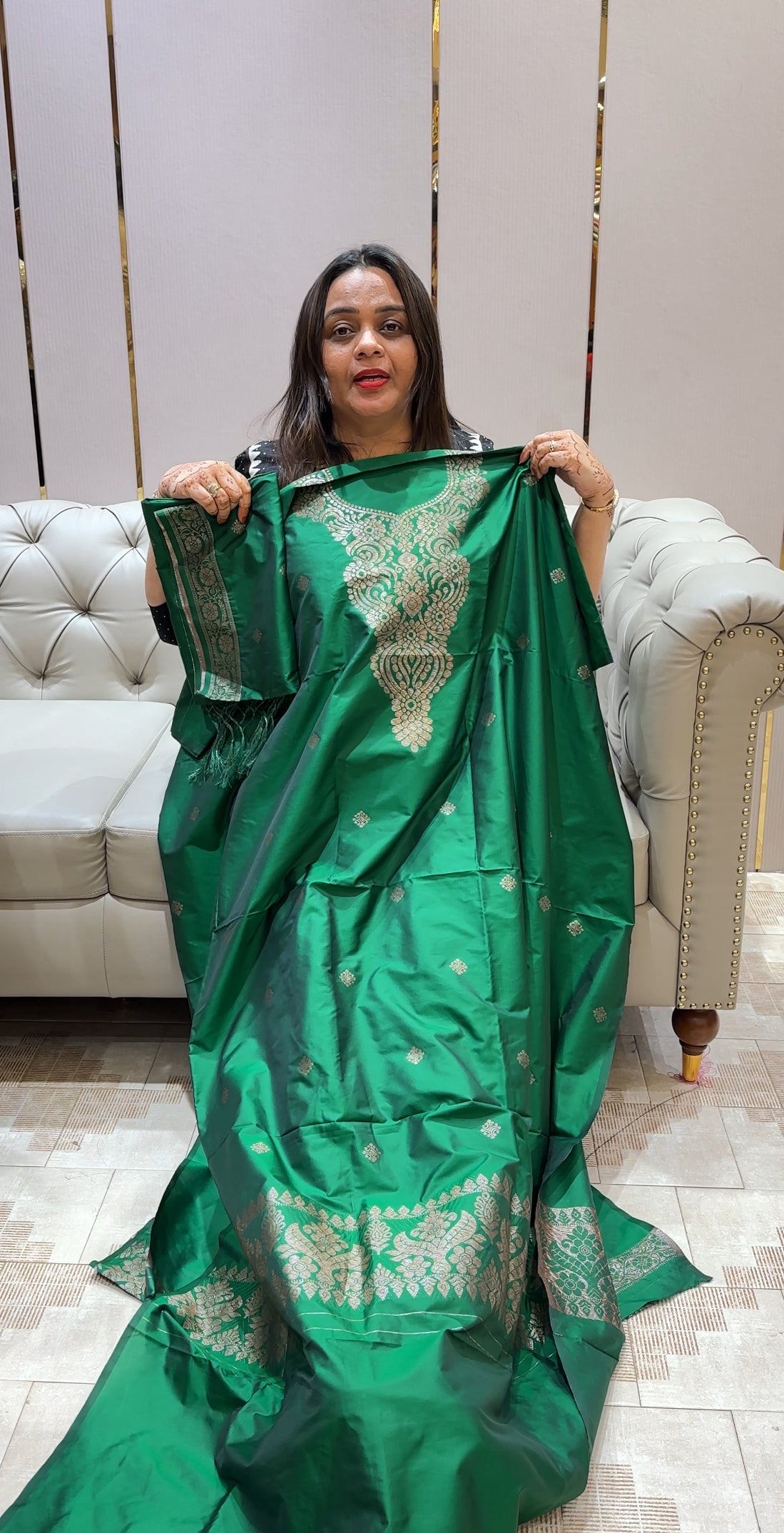 SEMI KATAN UNSTITCHED SALWAR SUITS - IHA 22032