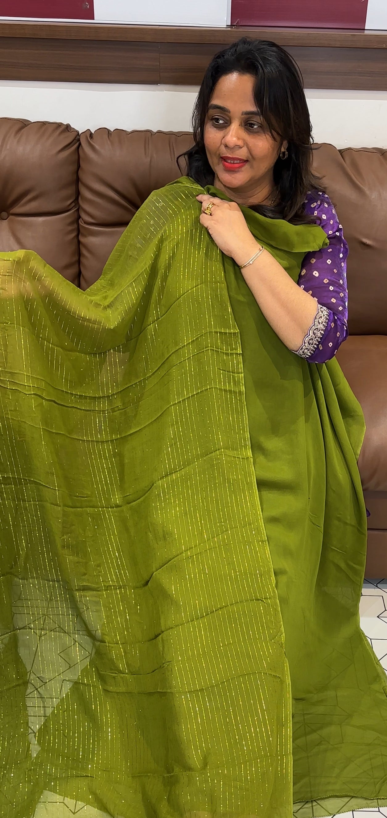 GEORGETTE UNSTITCHED SALWAR SUITS - IHA 25436