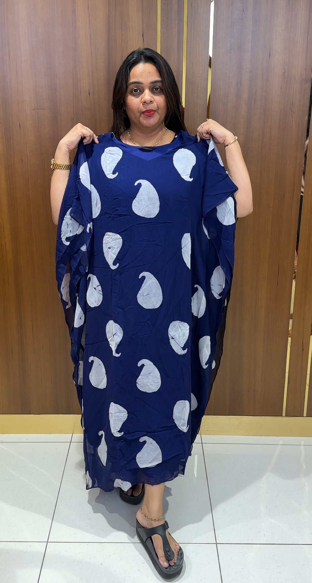 IHA'S IN-HOUSE GEORGETTE KAFTAN - IHA 22785