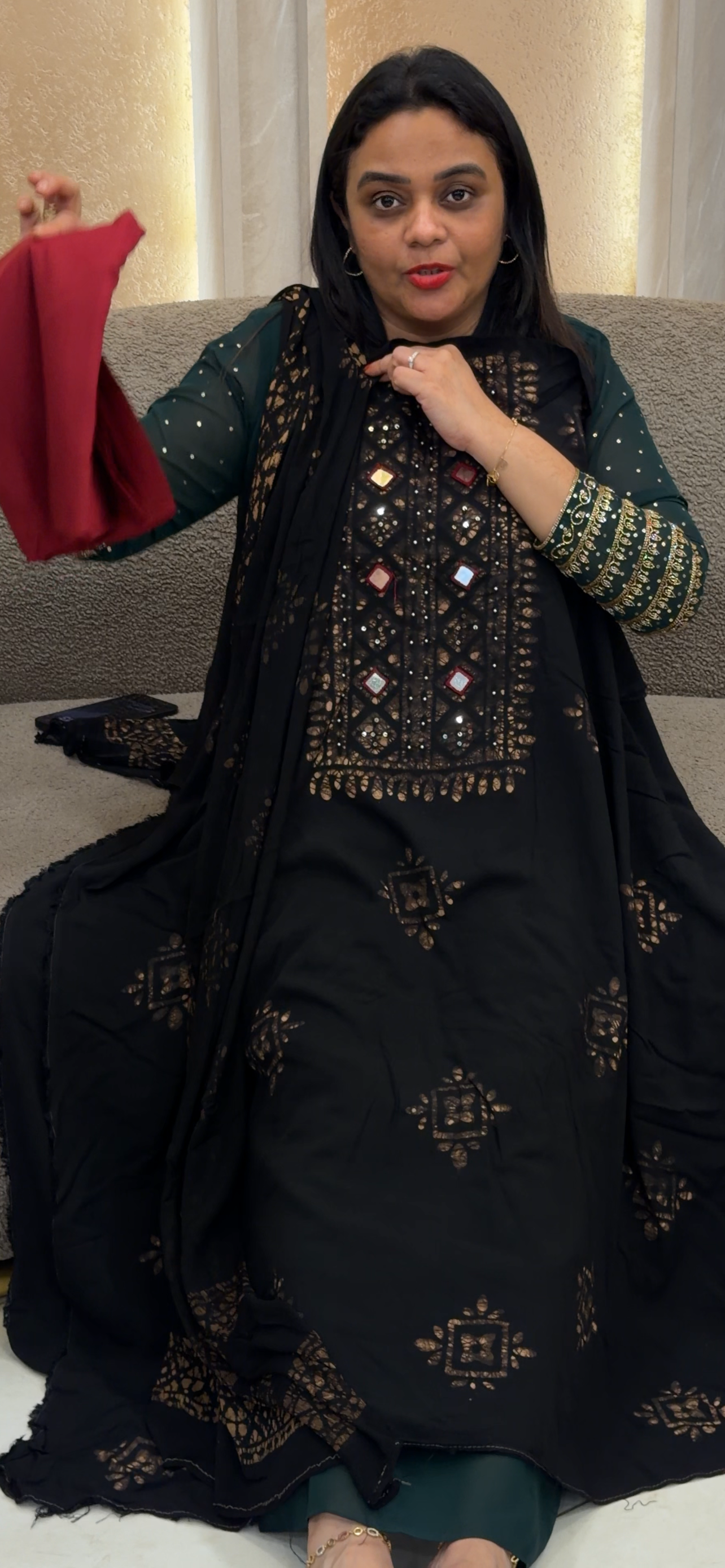 VISCOSE RAYON UNSTITCHED SALWAR SUITS - IHA 33244