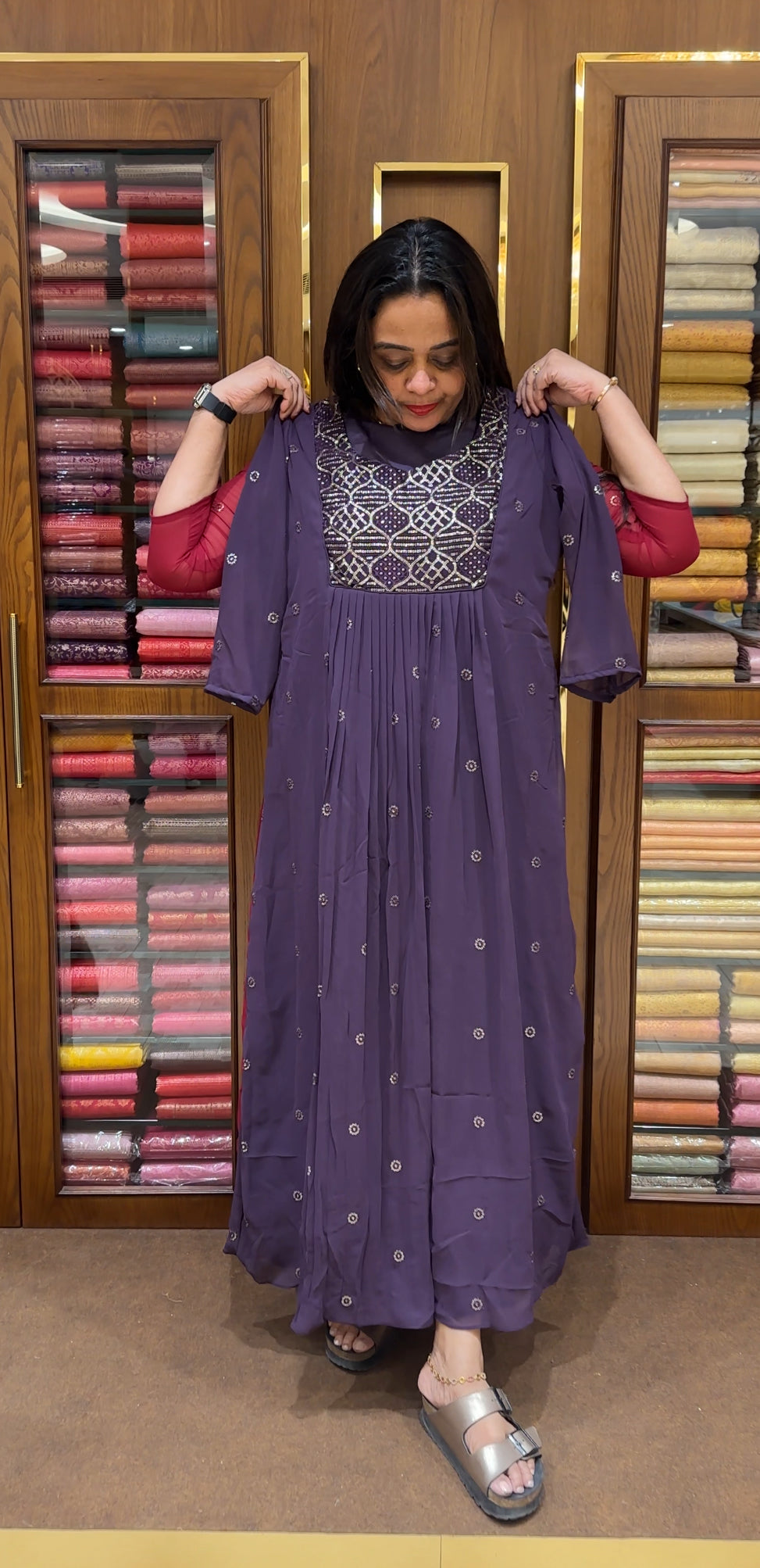 IHA'S IN- HOUSE GEORGETTE ALINE TOPS - IHA 24040