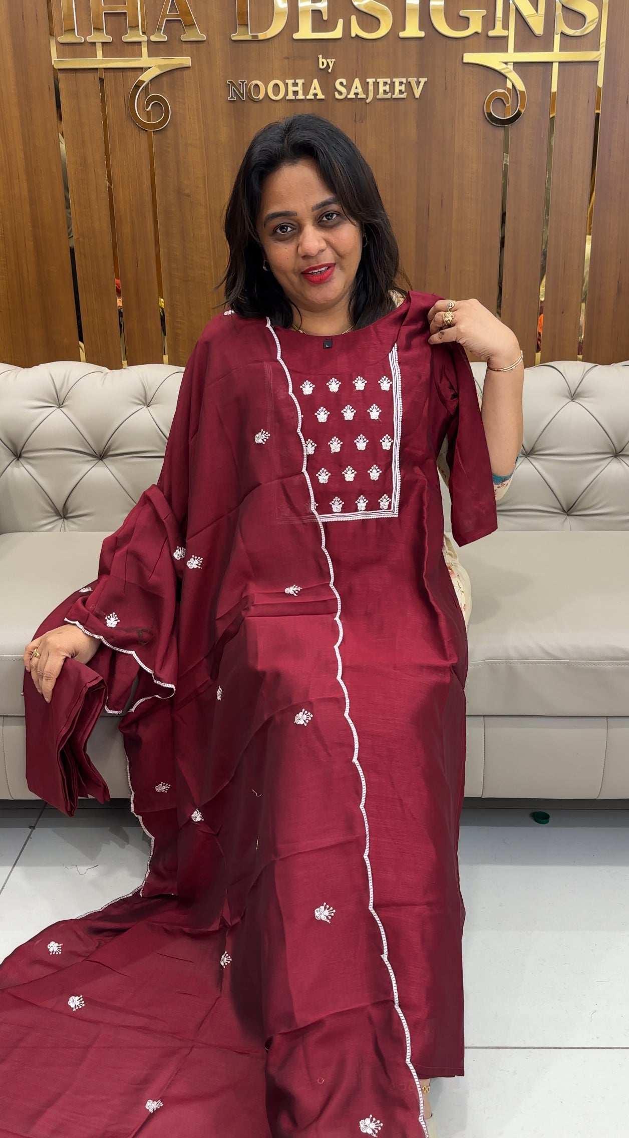 VICHITRA SILK TOP, BOTTOM AND DUPATTA - IHA 25186
