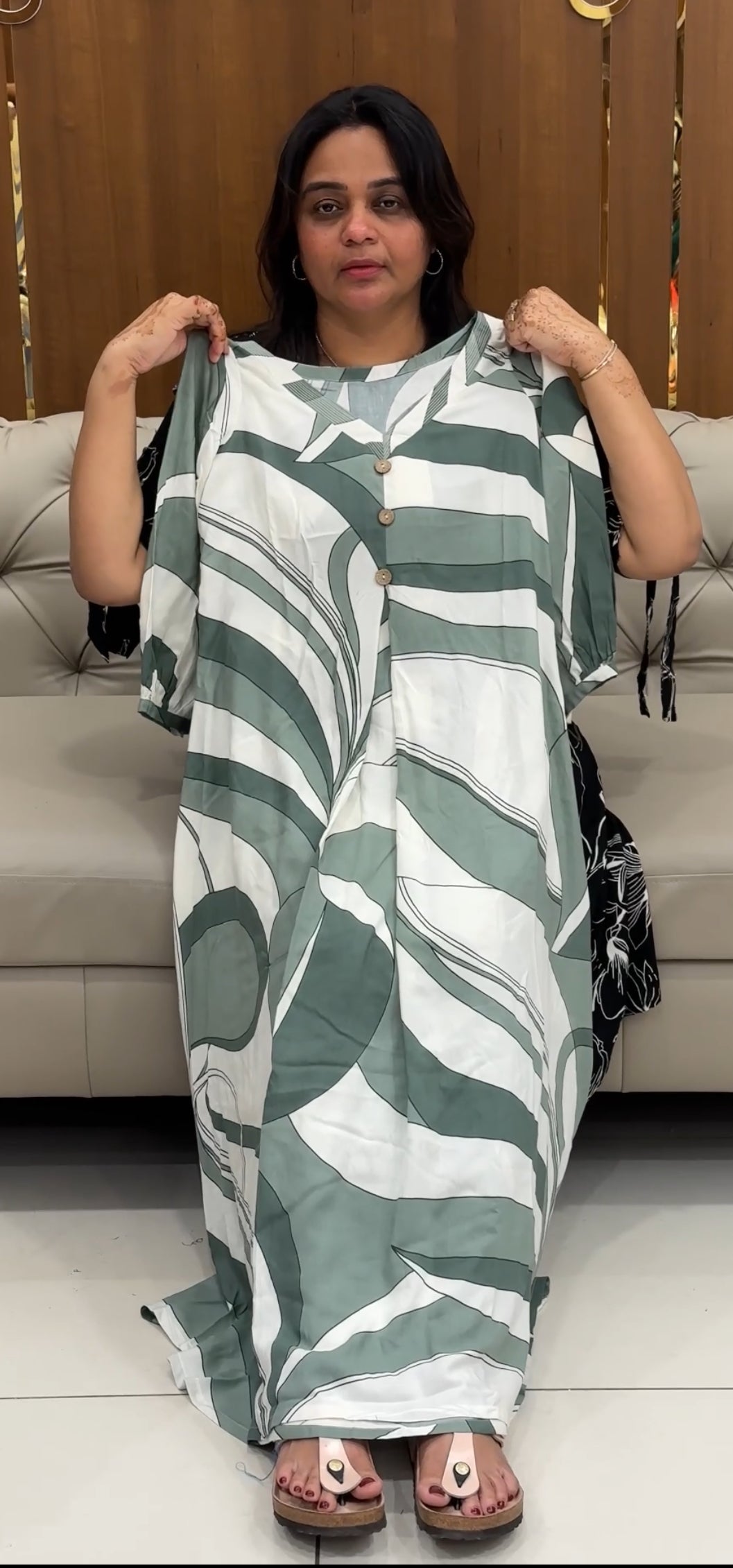 IHA'S IN-HOUSE PRINTED RAYON TOPS - IHA 27421