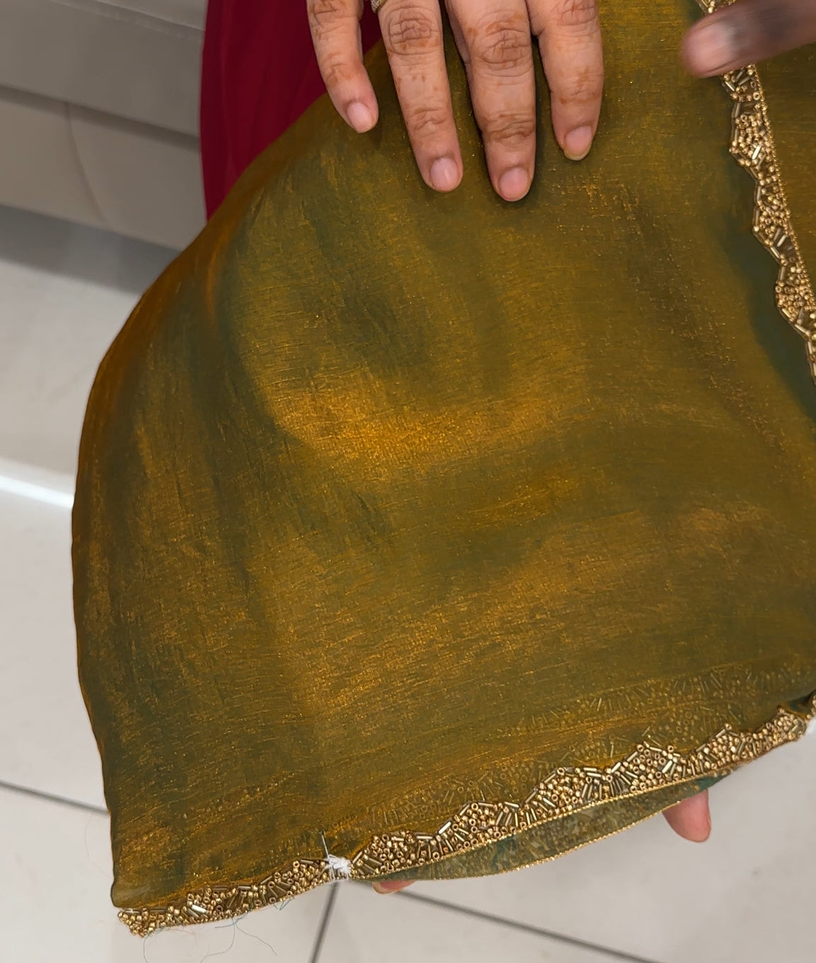 ORGANZA HAND WORKED SAREES - IHA 27641