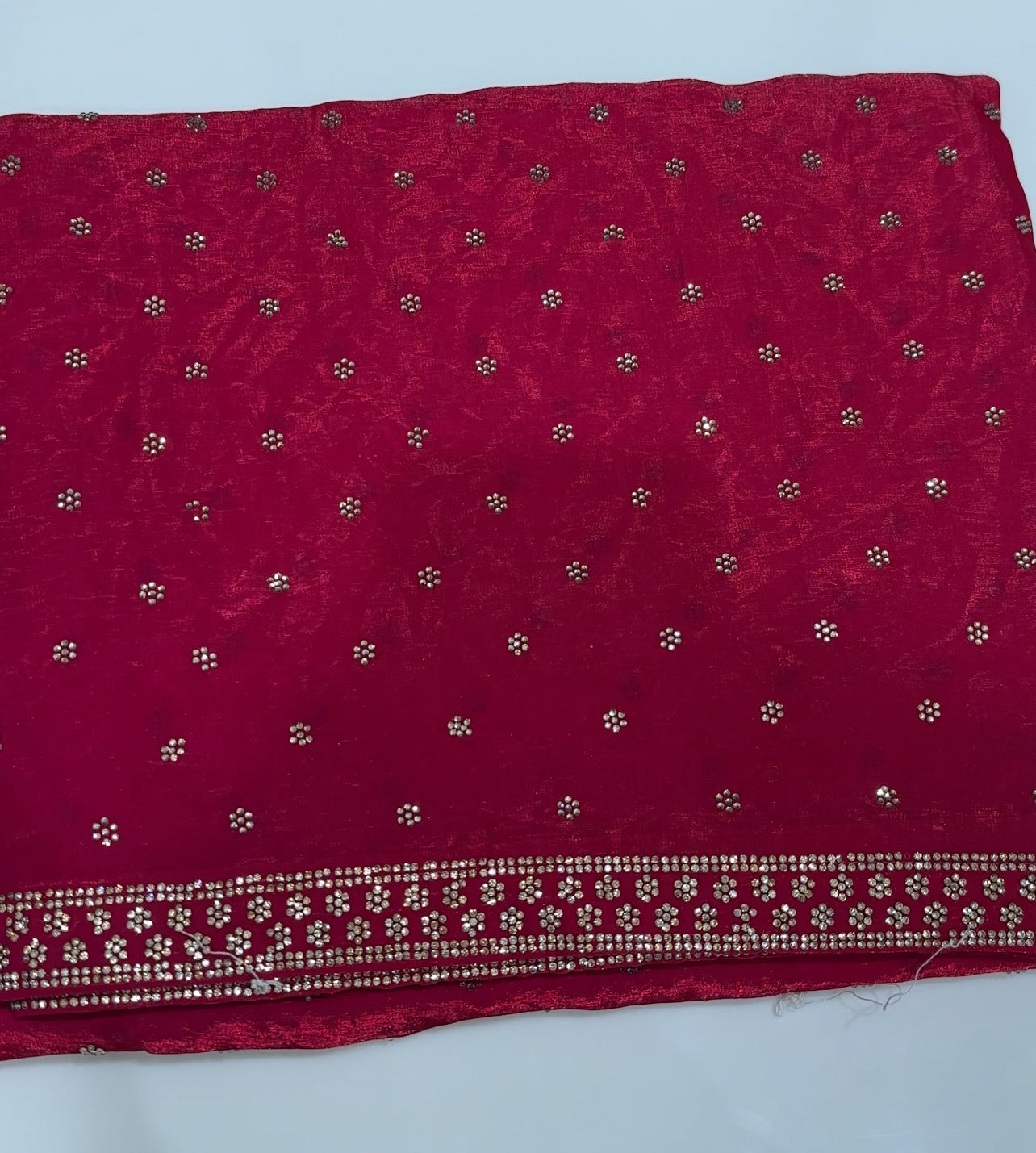 VELVET ORGANZA SAREES - IHA 26345