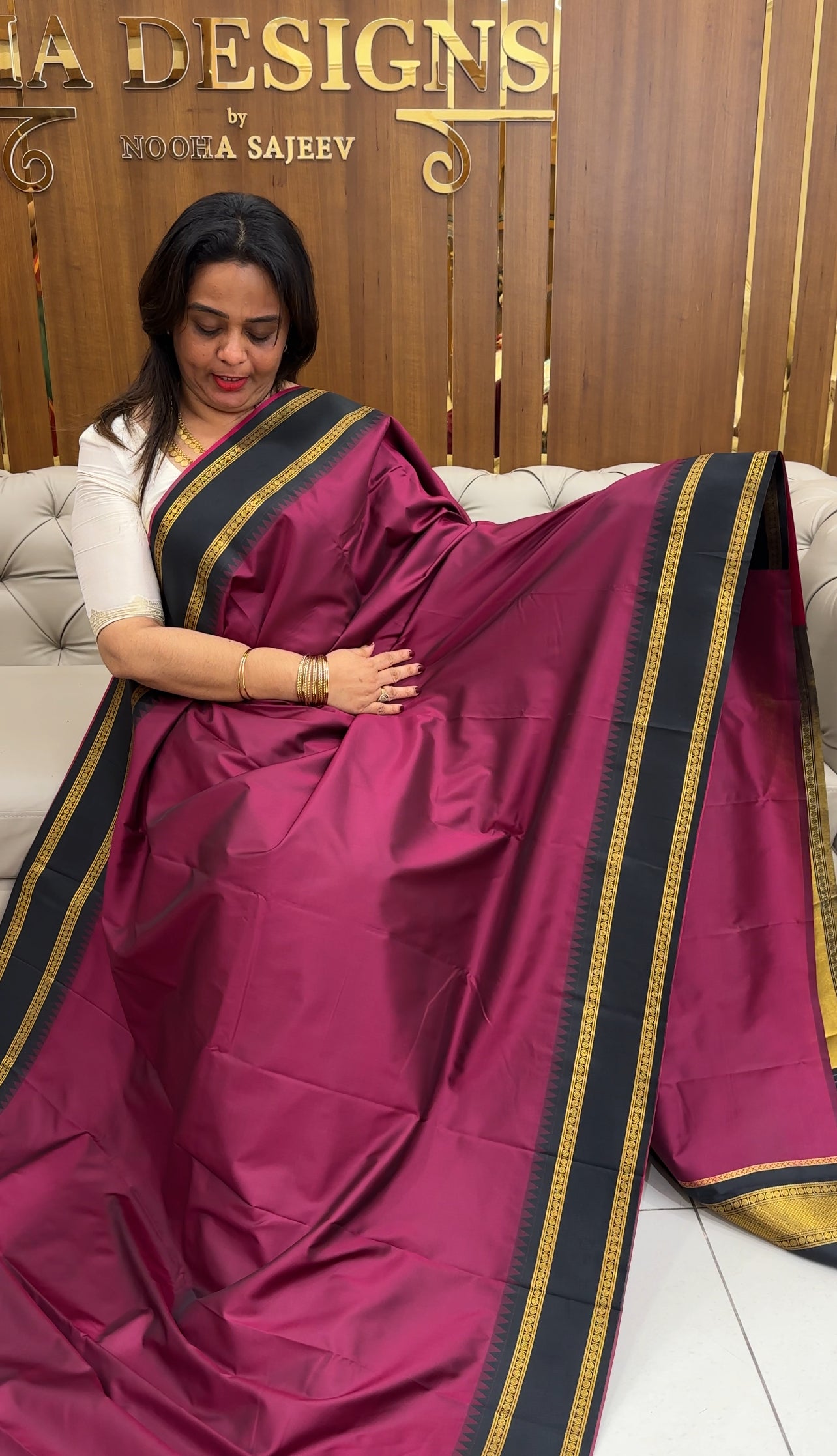 SEMI KANCHIPURAM SAREES - IHA 25578