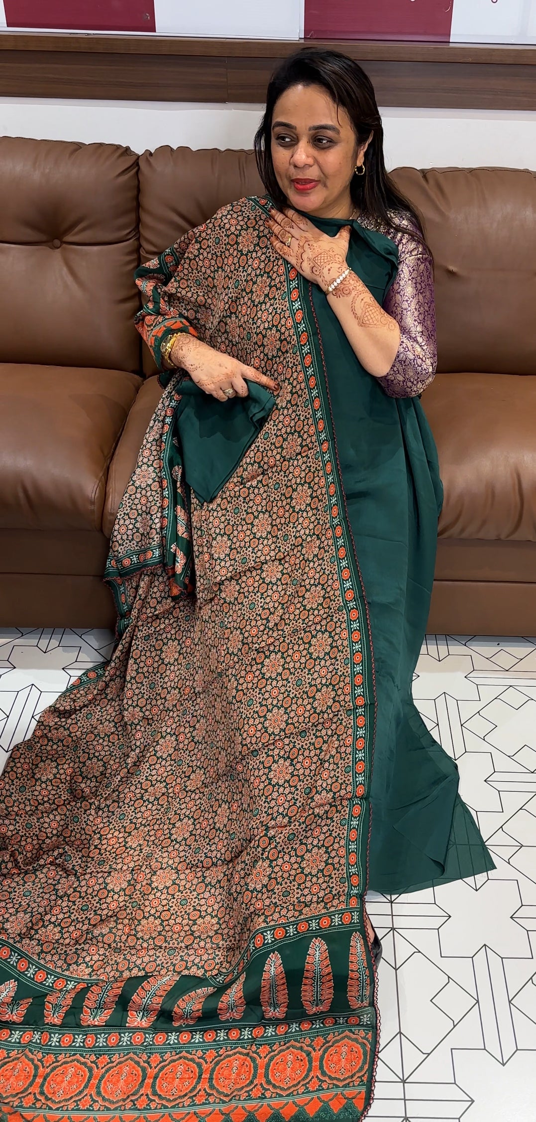 PLATINUM CHIFFON UNSTITCHED SALWAR SUITS - IHA 23788