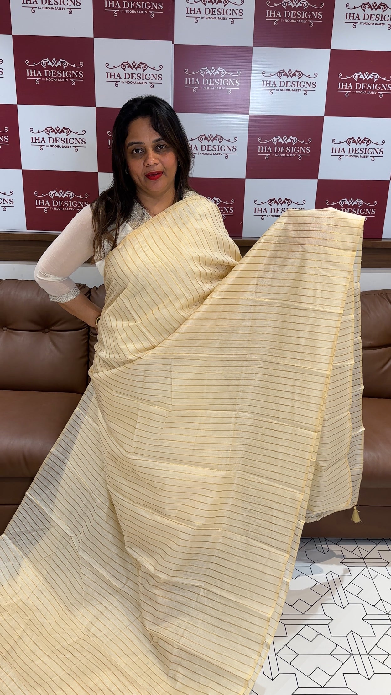 MODAL CHANDERI ONAM SAREES - IHA 26013