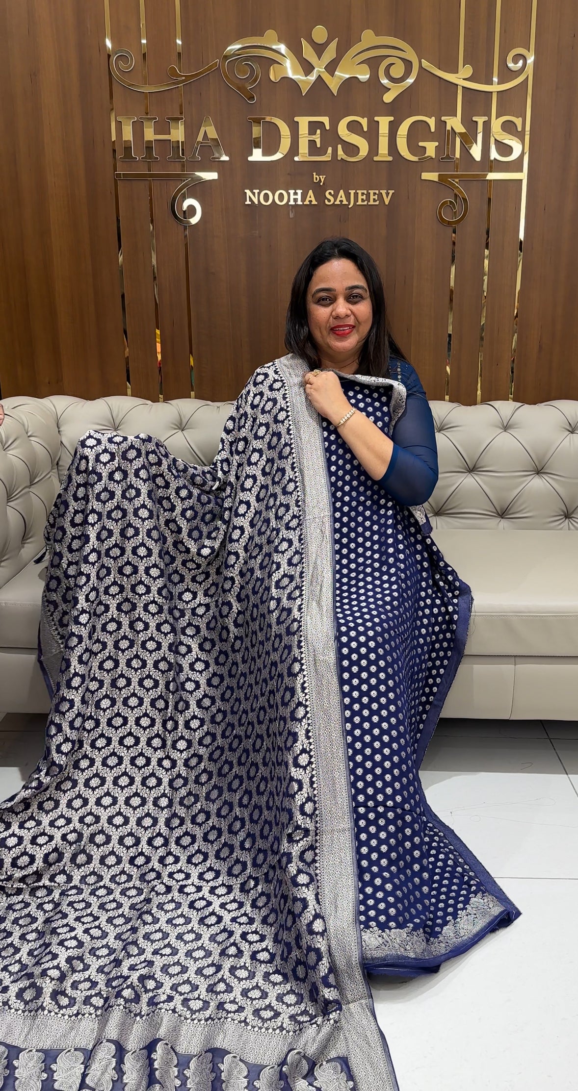 VISCOSE GEORGETTE UNSTITCHED SALWAR SUITE SUITE - IHA 23311