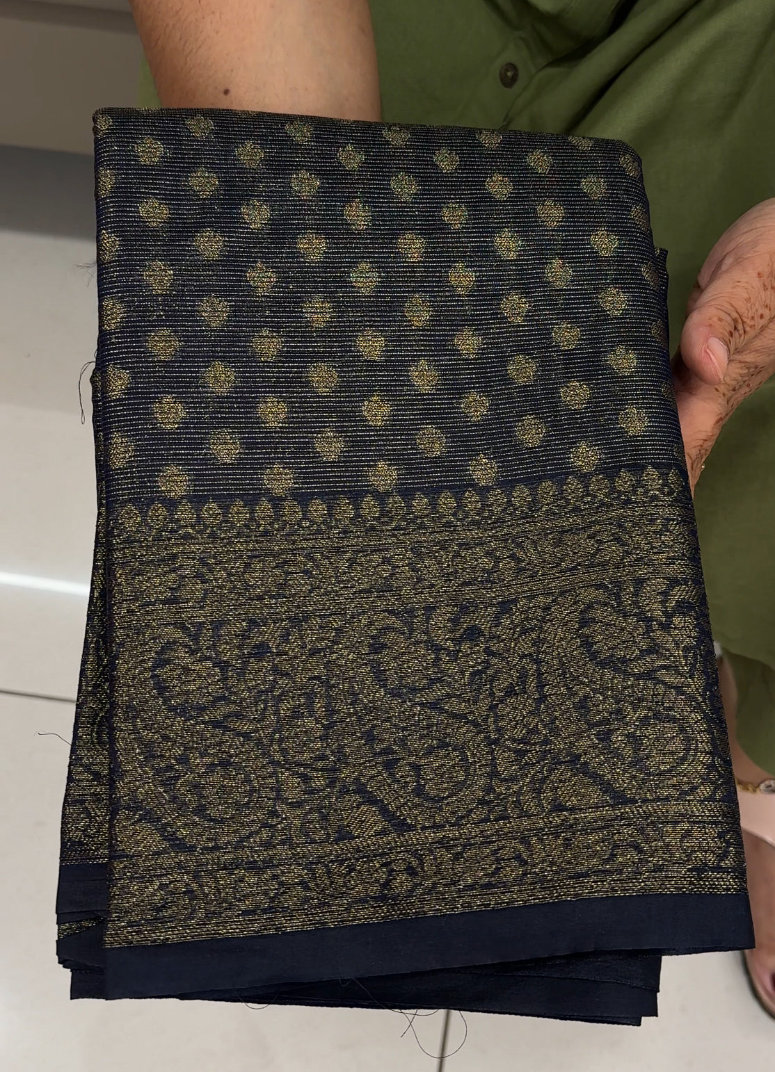 SEMI BANARASI SAREES - IHA 27538