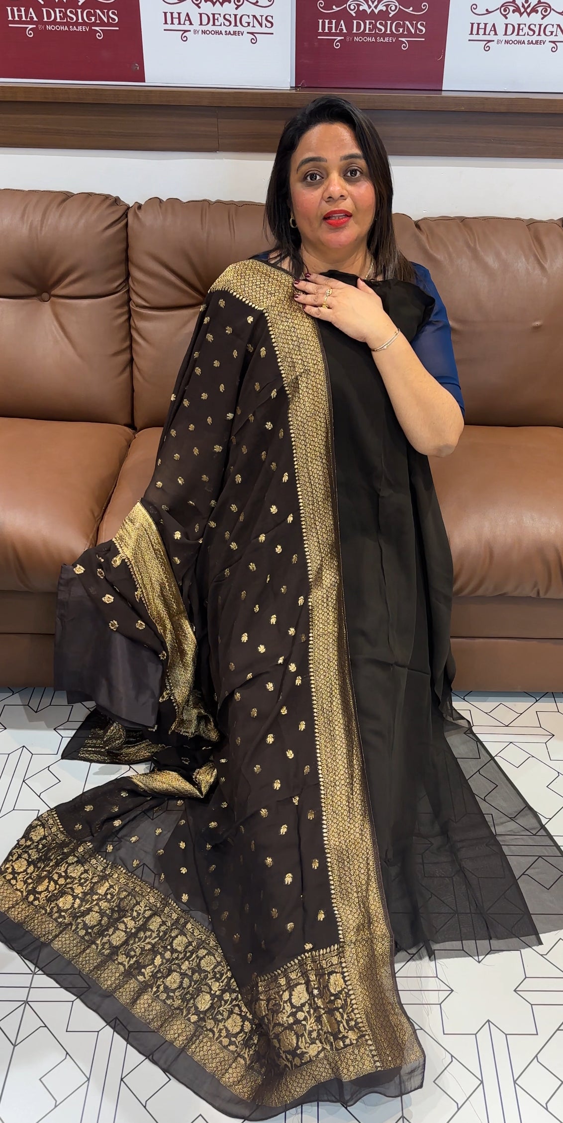 GEORGETTE UNSTITCHED SALWAR SUITS - IHA 25416