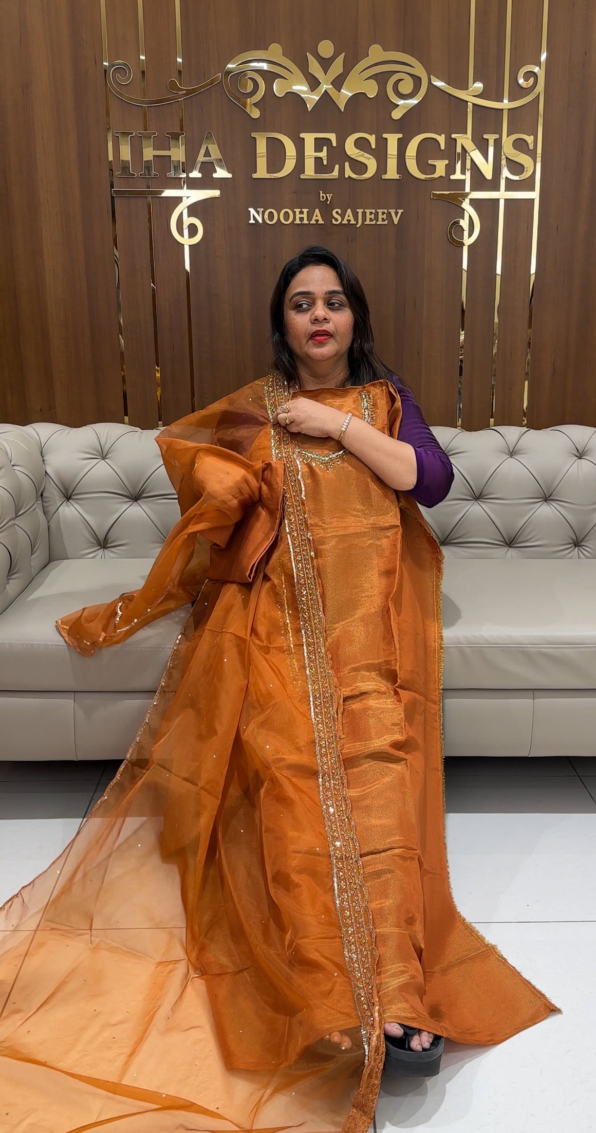 PREMIUM HAND WORKED UNSTITCHED SALWAR SUITS - IHA 23467