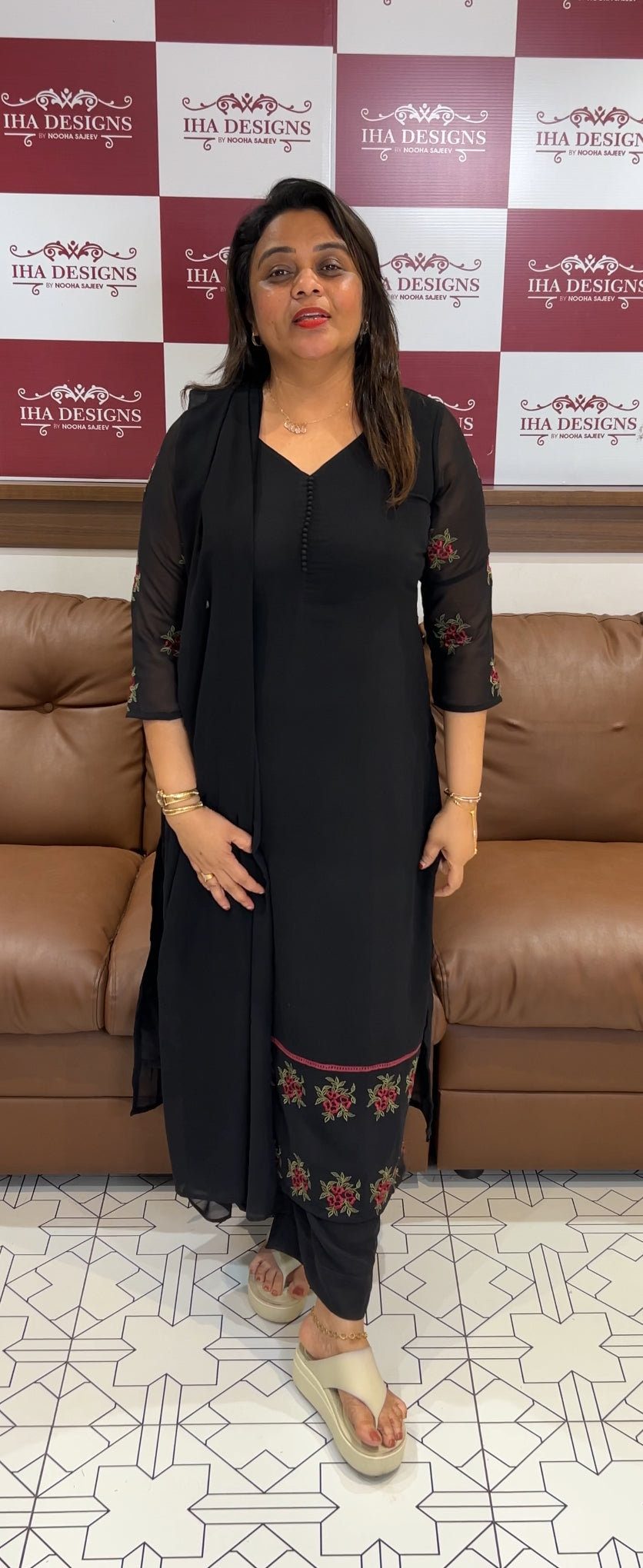 IHA'S IN-HOUSE DESIGNER TOP,.BOTTOM AND DUPATTA - IHA 24804