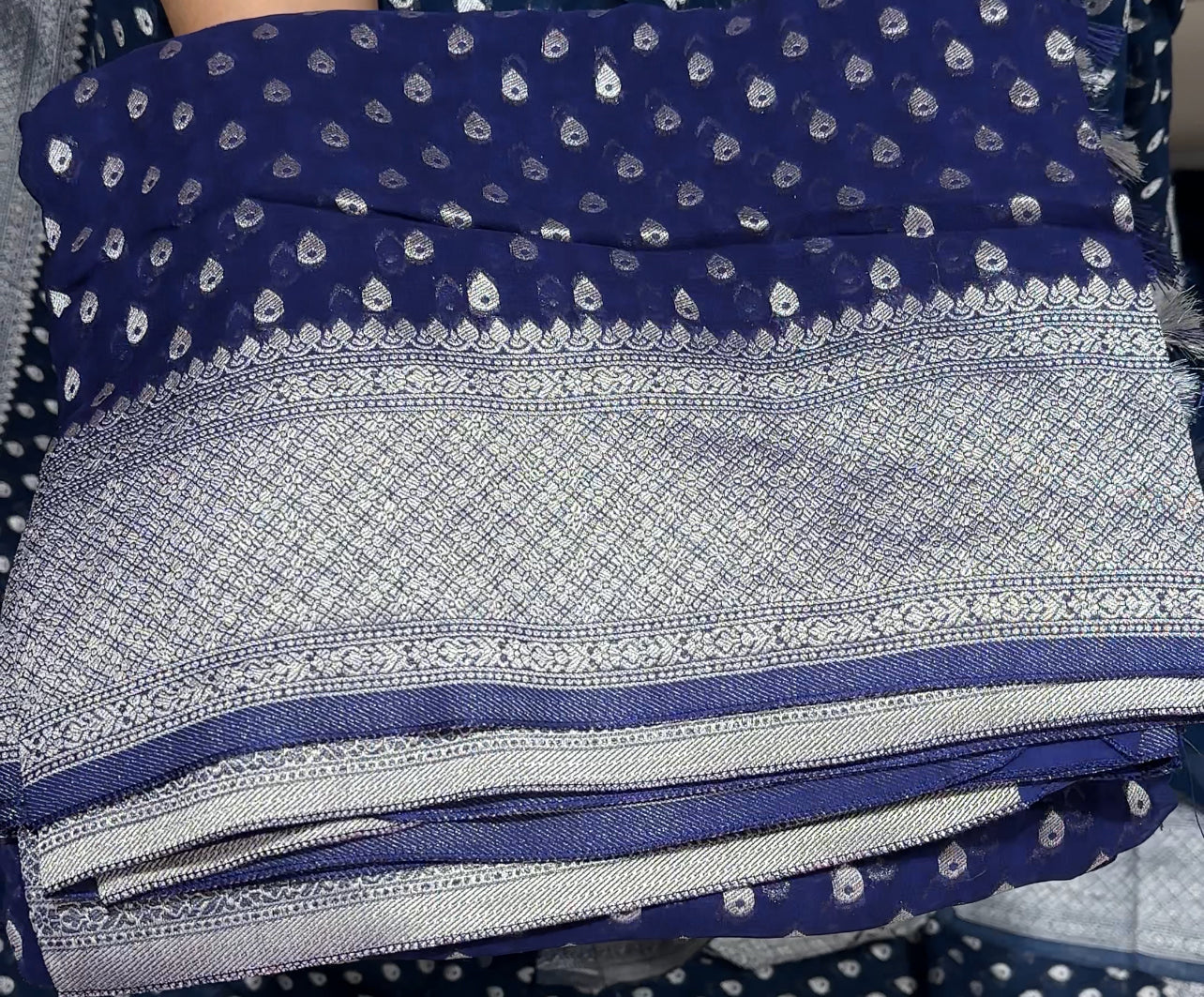 VISCOSE GEORGETTE SAREES - IHA 24344