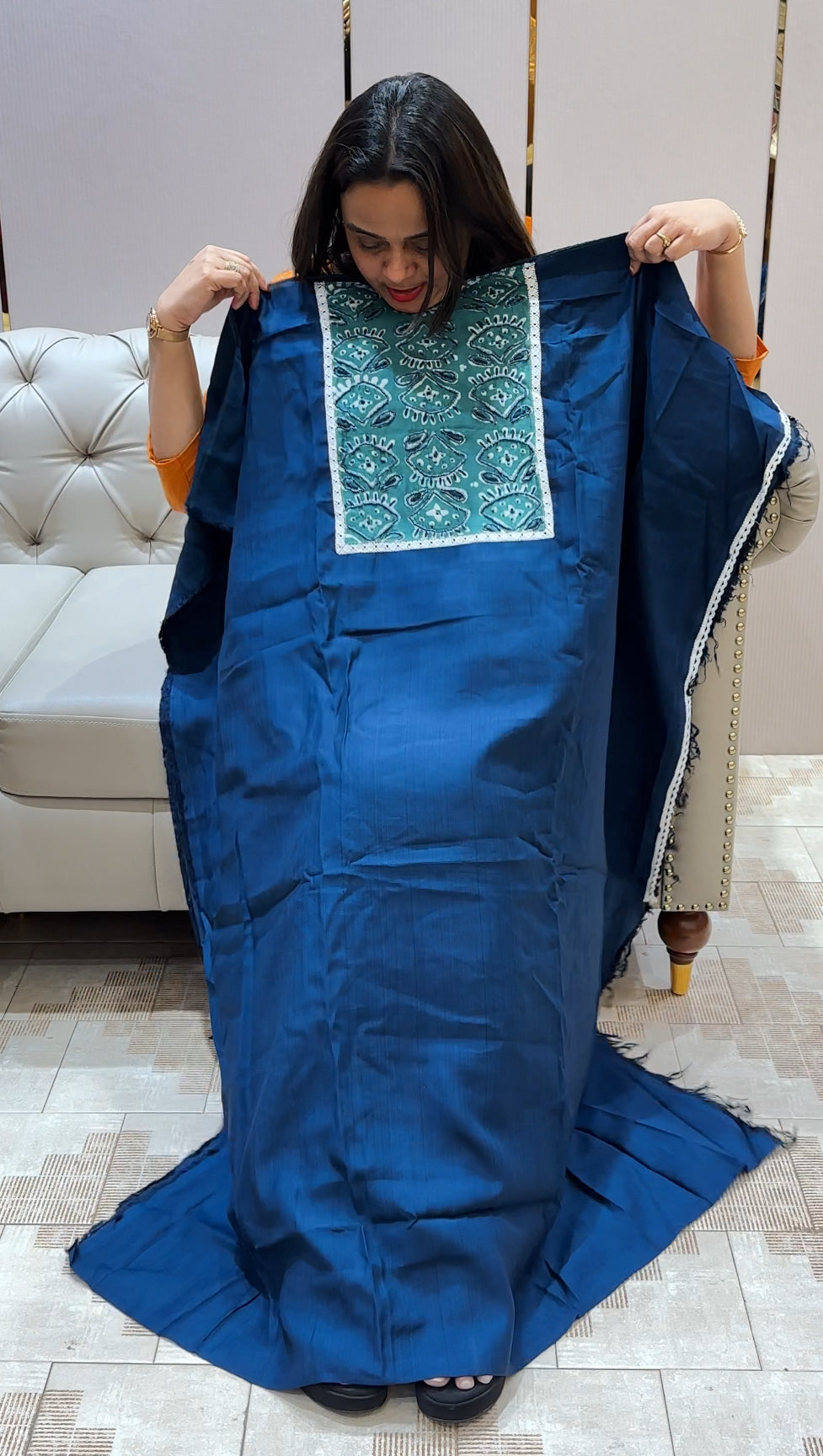 SEMI RAW SILK UNSTITCHED SALWAR SUITS - IHA 22666