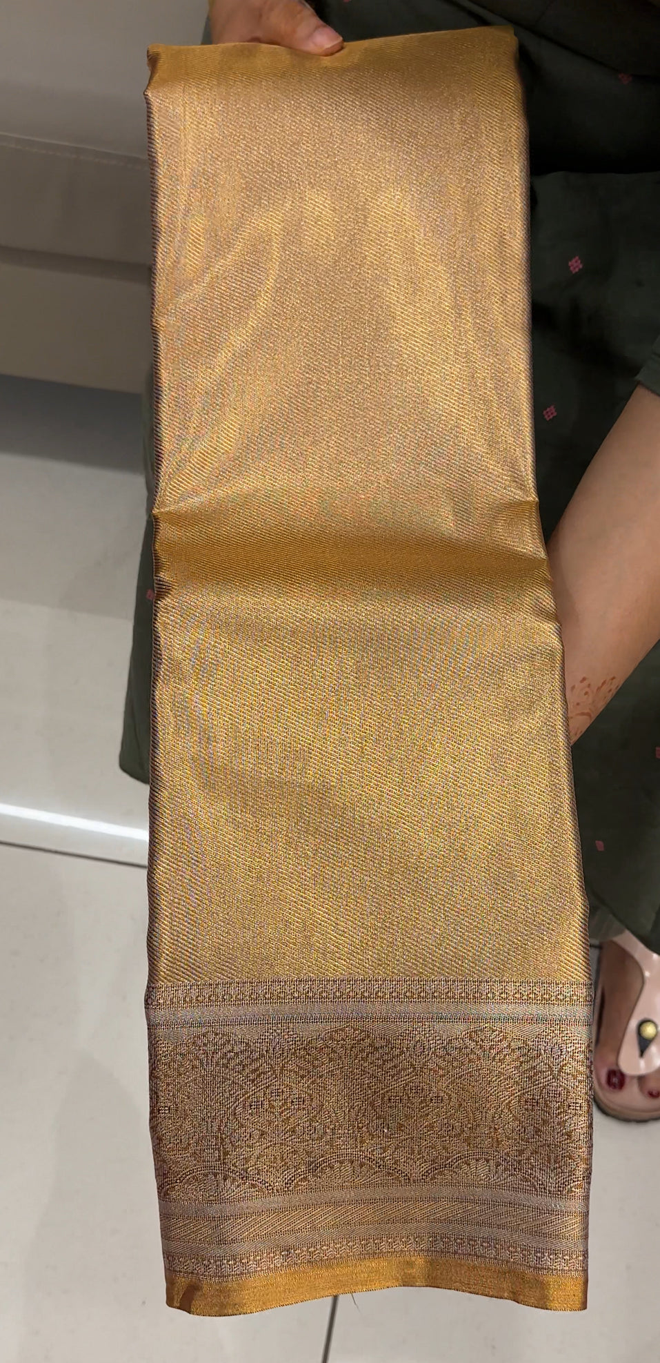 DESIGNER TISSUE KANCHIPURAM SILK SAREES - IHA 27614