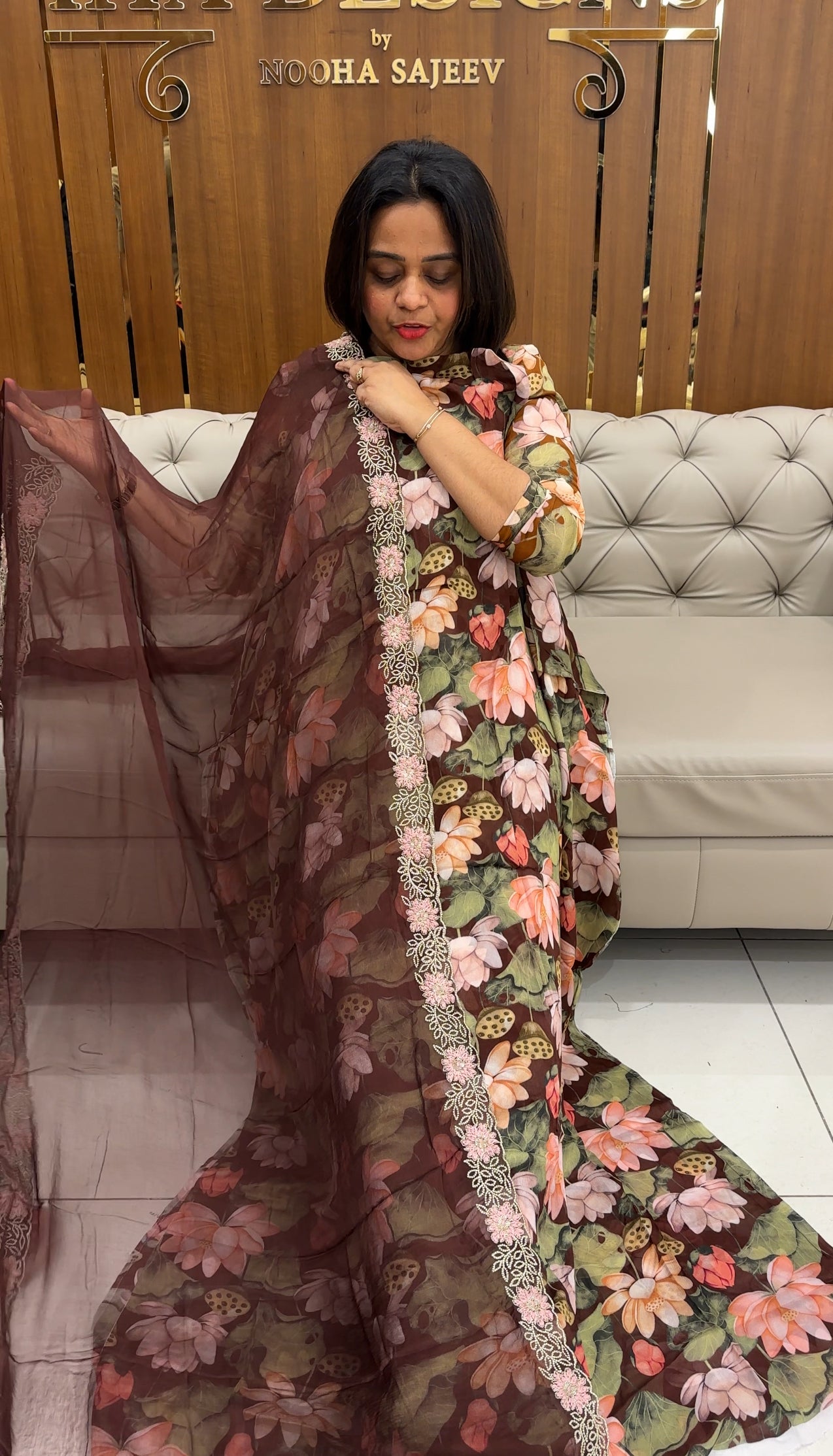 FORWARD PRINTED UNSTITCHED SALWAR SUITS - IHA 25321