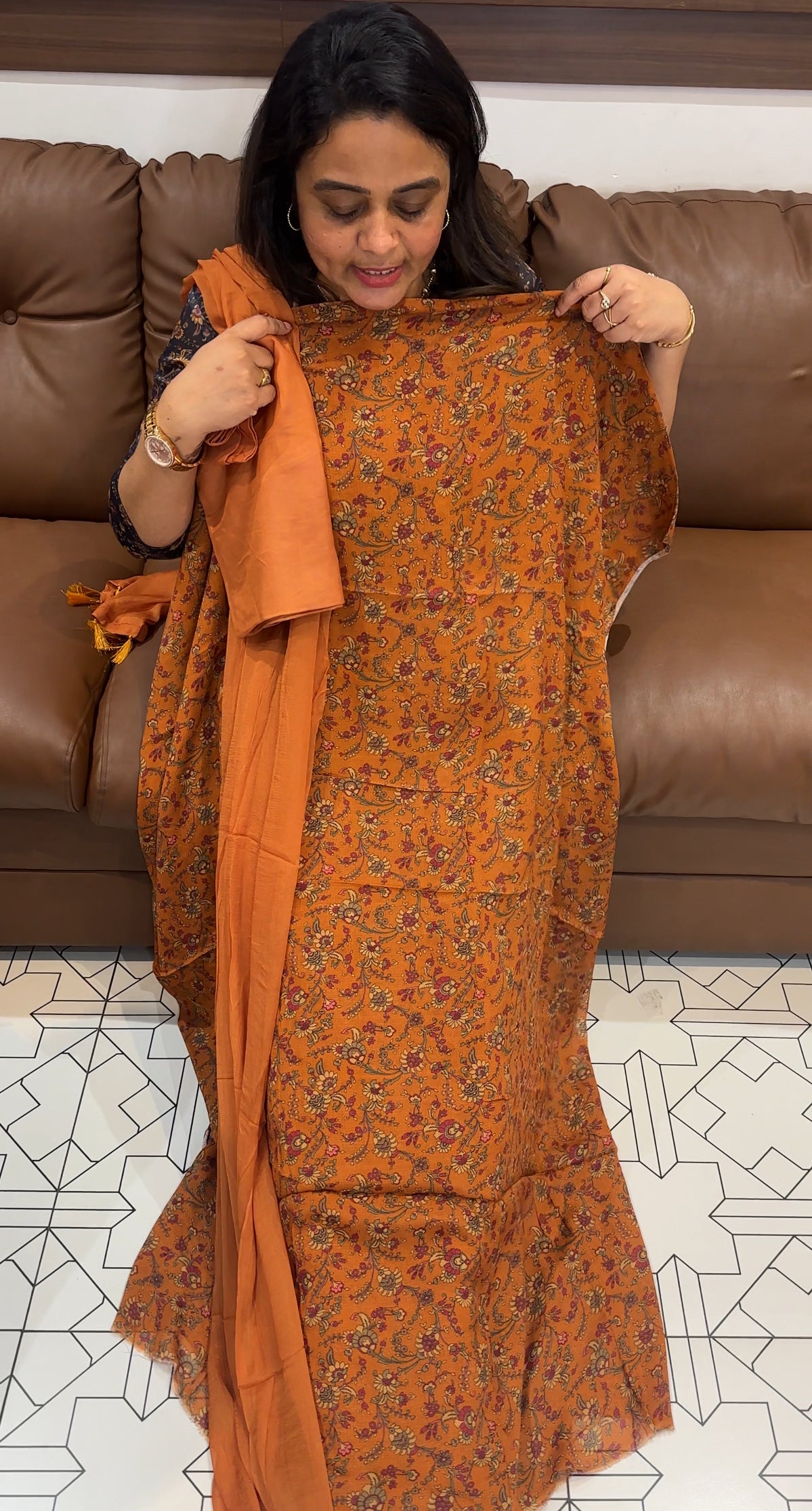 PRINTED UNSTITCHED UNSTITCHED SALWAR SUITS - IHA 26475