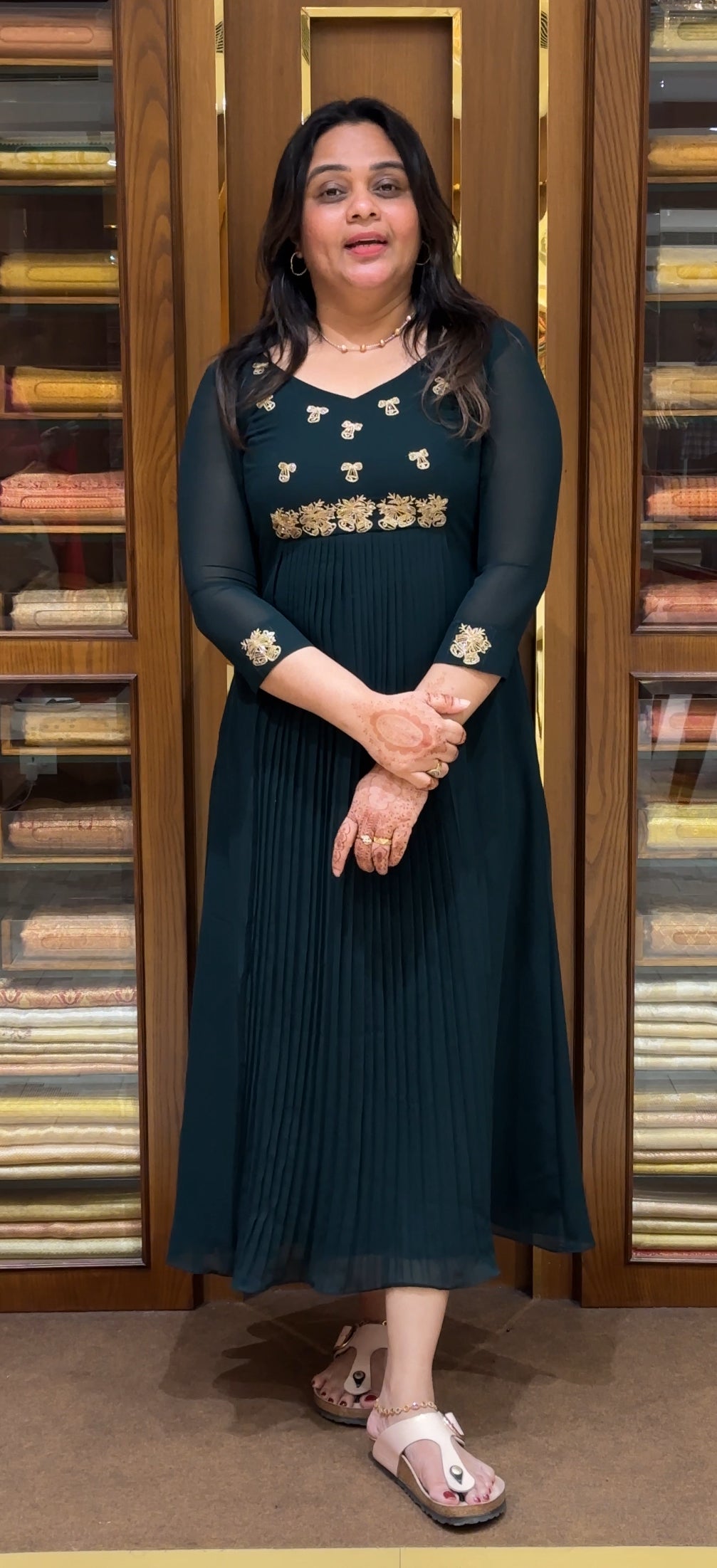 IHA'S IN-HOUSE HAND WORKED ALINE TOPS - IHA 27415