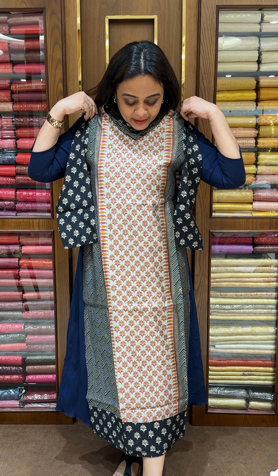 PRINTED LONG TOPS - IHA 23614