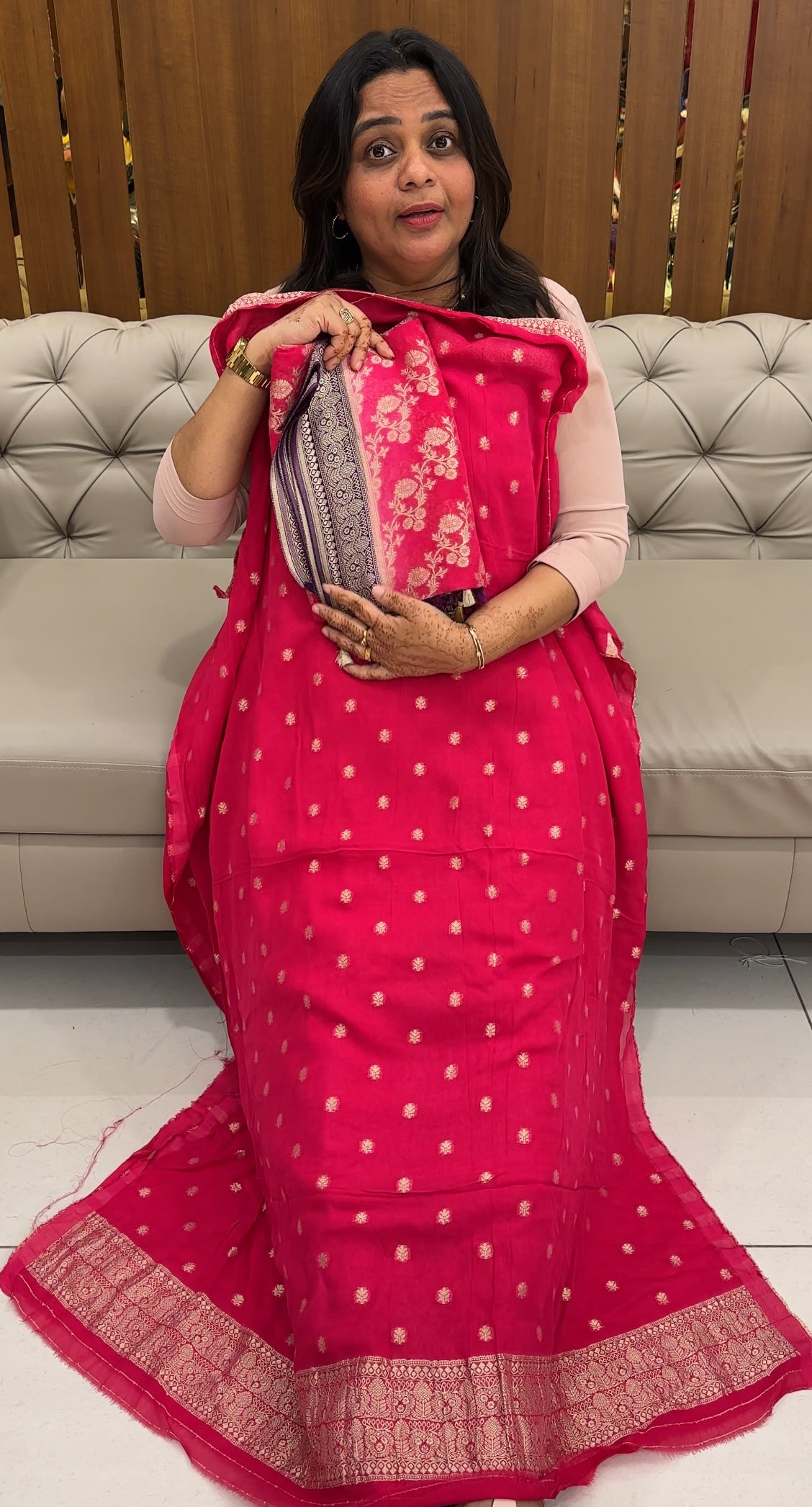 VISCOSE BANARASI UNSTITCHED SALWAR SUITS - IHA 27481
