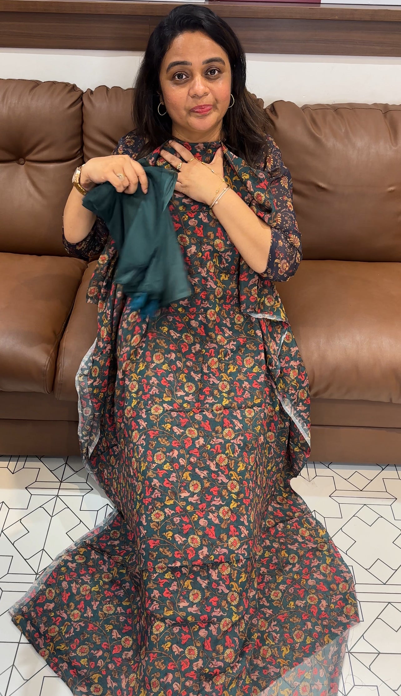 PRINTED UNSTITCHED UNSTITCHED SALWAR SUITS - IHA 26475