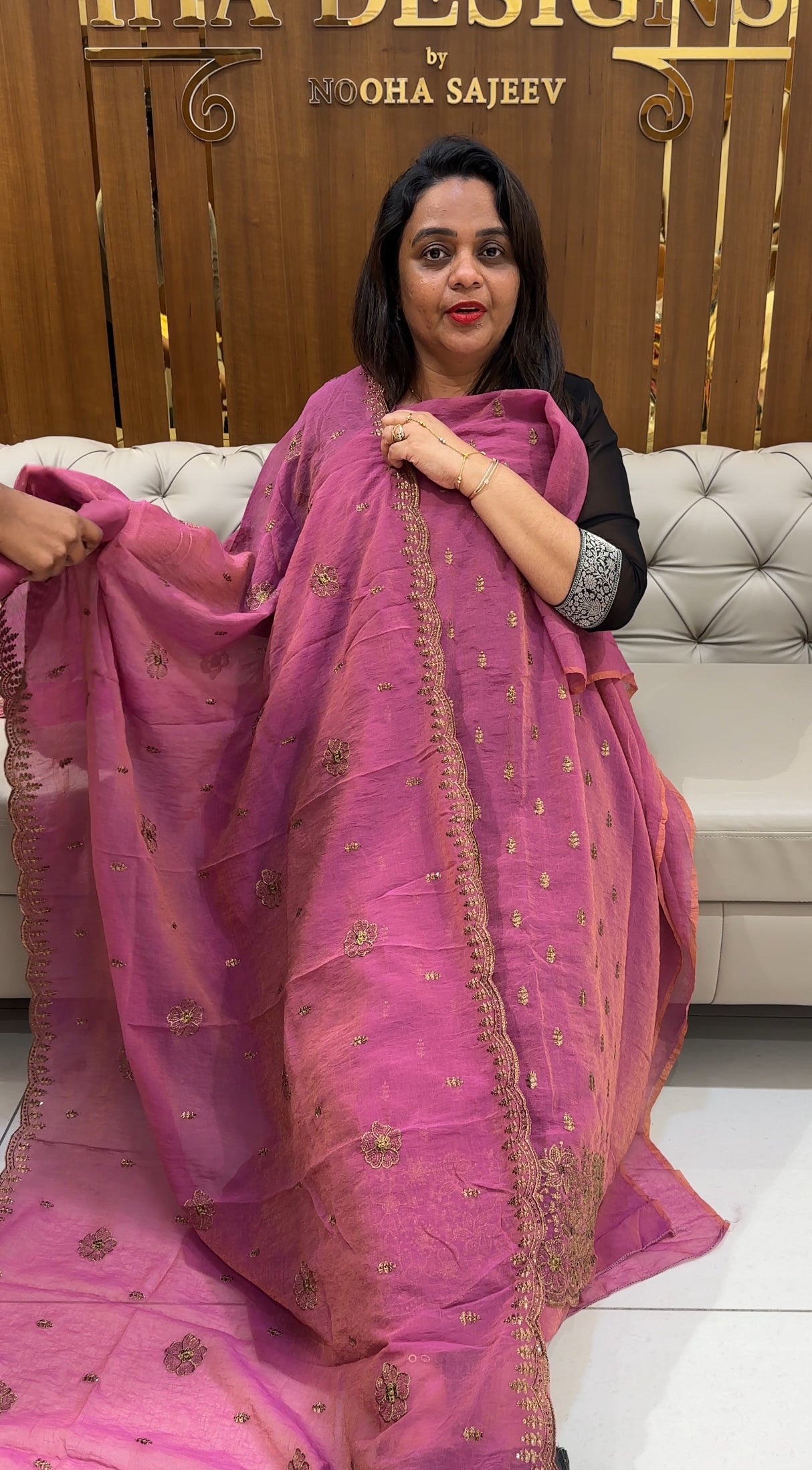 FORWARD CRUSHED TISSUE UNSTITCHED SALWAR SUITS - IHA 26019