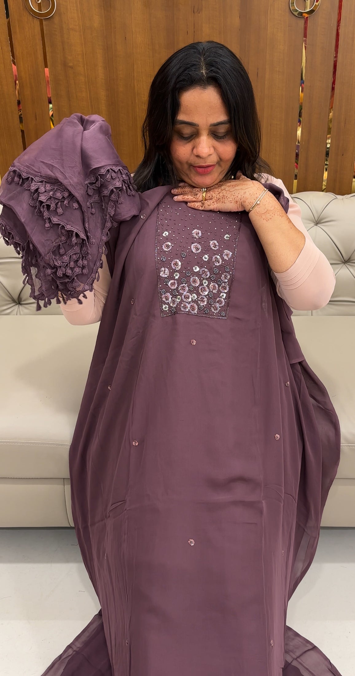 VISCOSE GEORGETTE UNSTITCHED SALWAR SUITS - IHA 27487