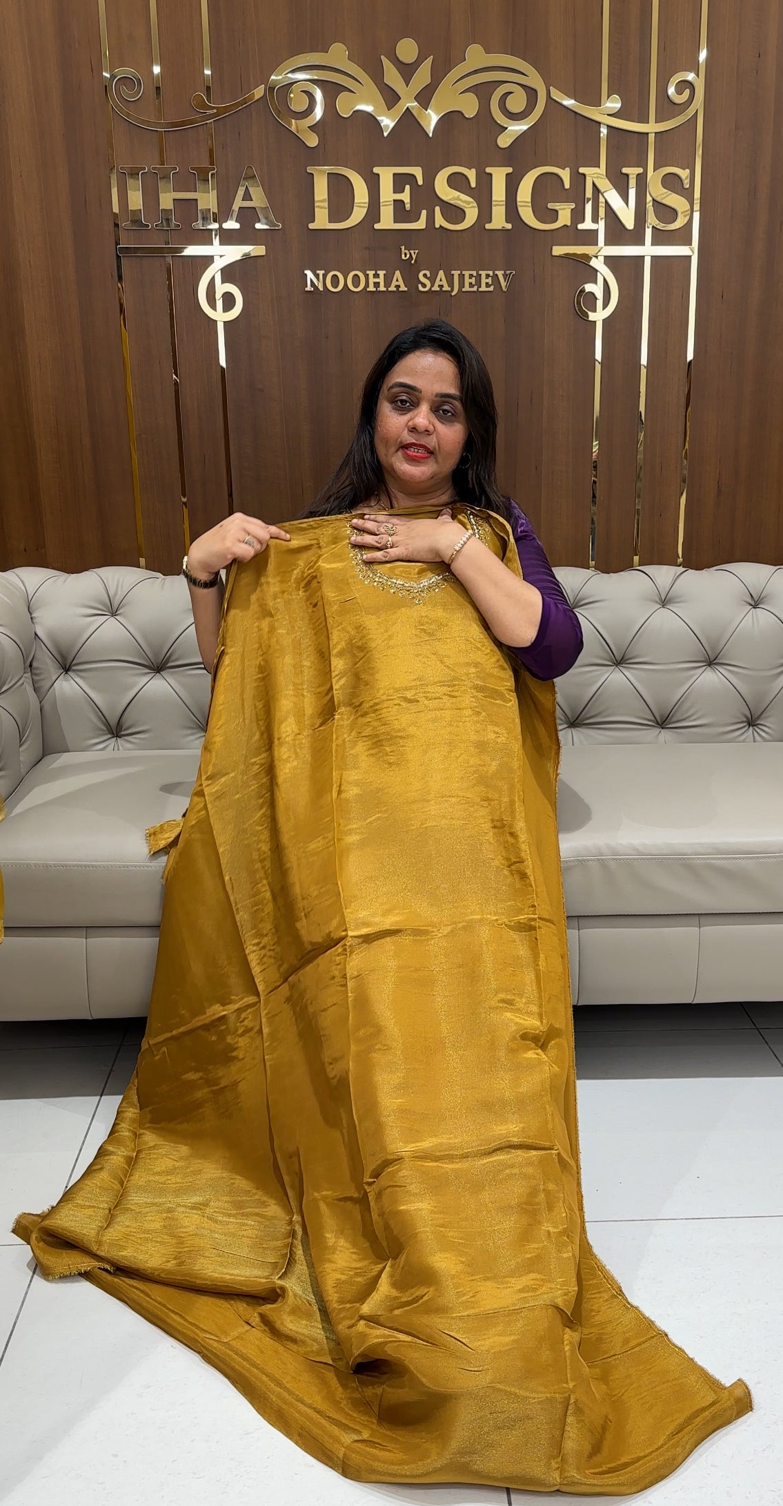 PREMIUM HAND WORKED UNSTITCHED SALWAR SUITS - IHA 23467