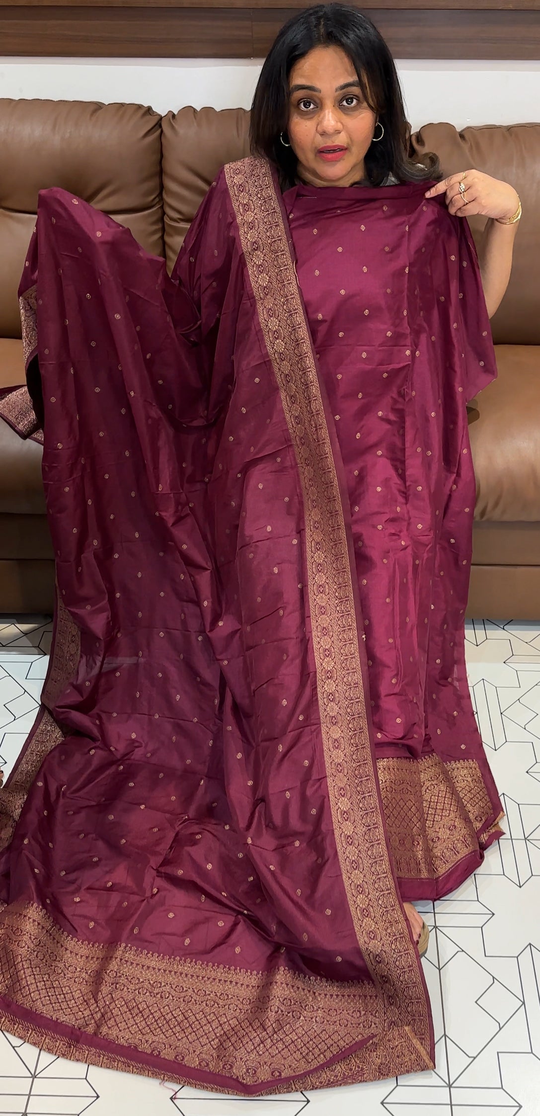 FORWARD SEMI BANARASI UNSTITCHED SALWAR SUITS - IHA 26168